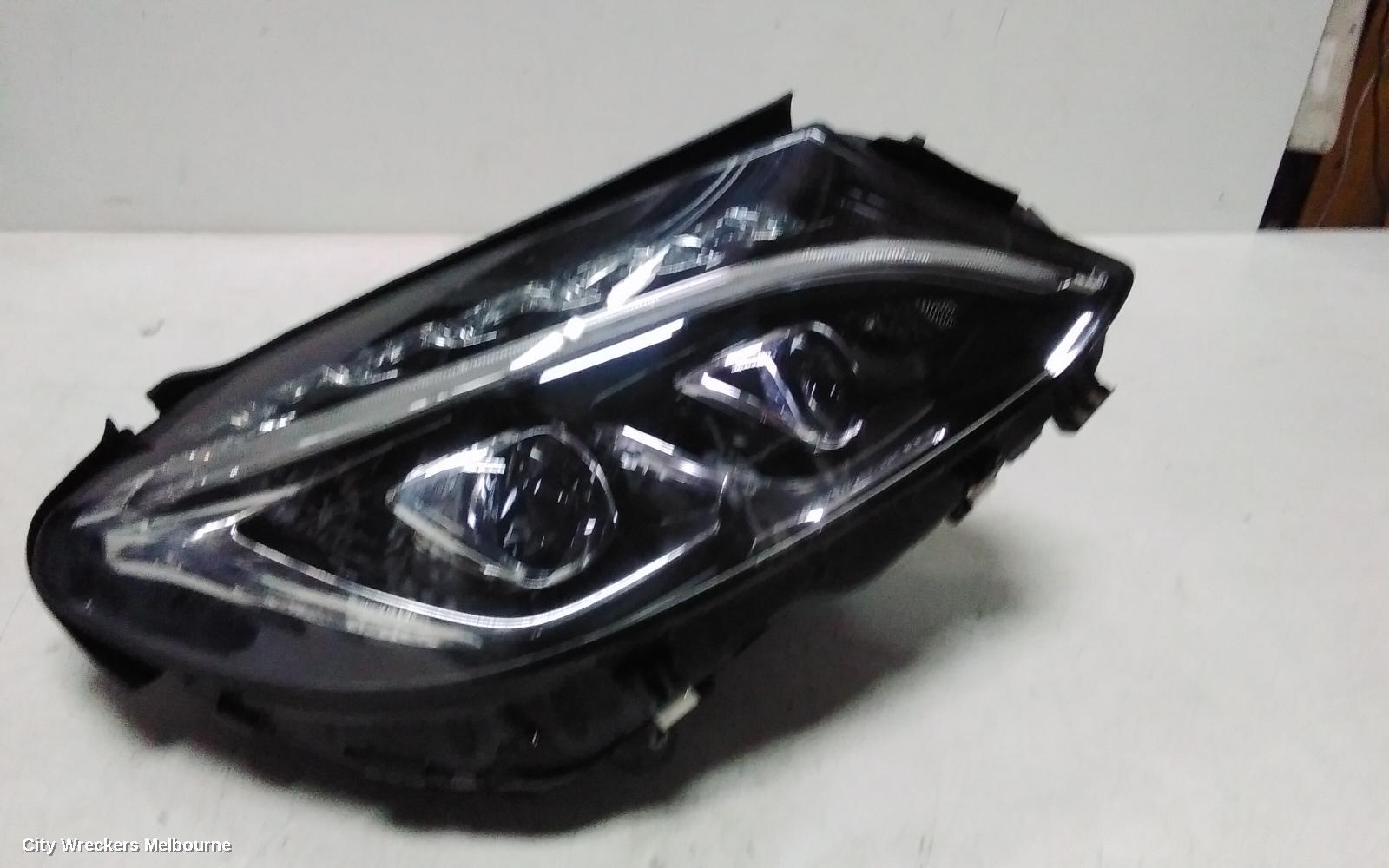MERCEDES C CLASS RIGHT HEADLAMP, W205/S205, LED TYPE, ADAPTIVE, DUAL PROJECTOR, 08/2014 - 07/2018