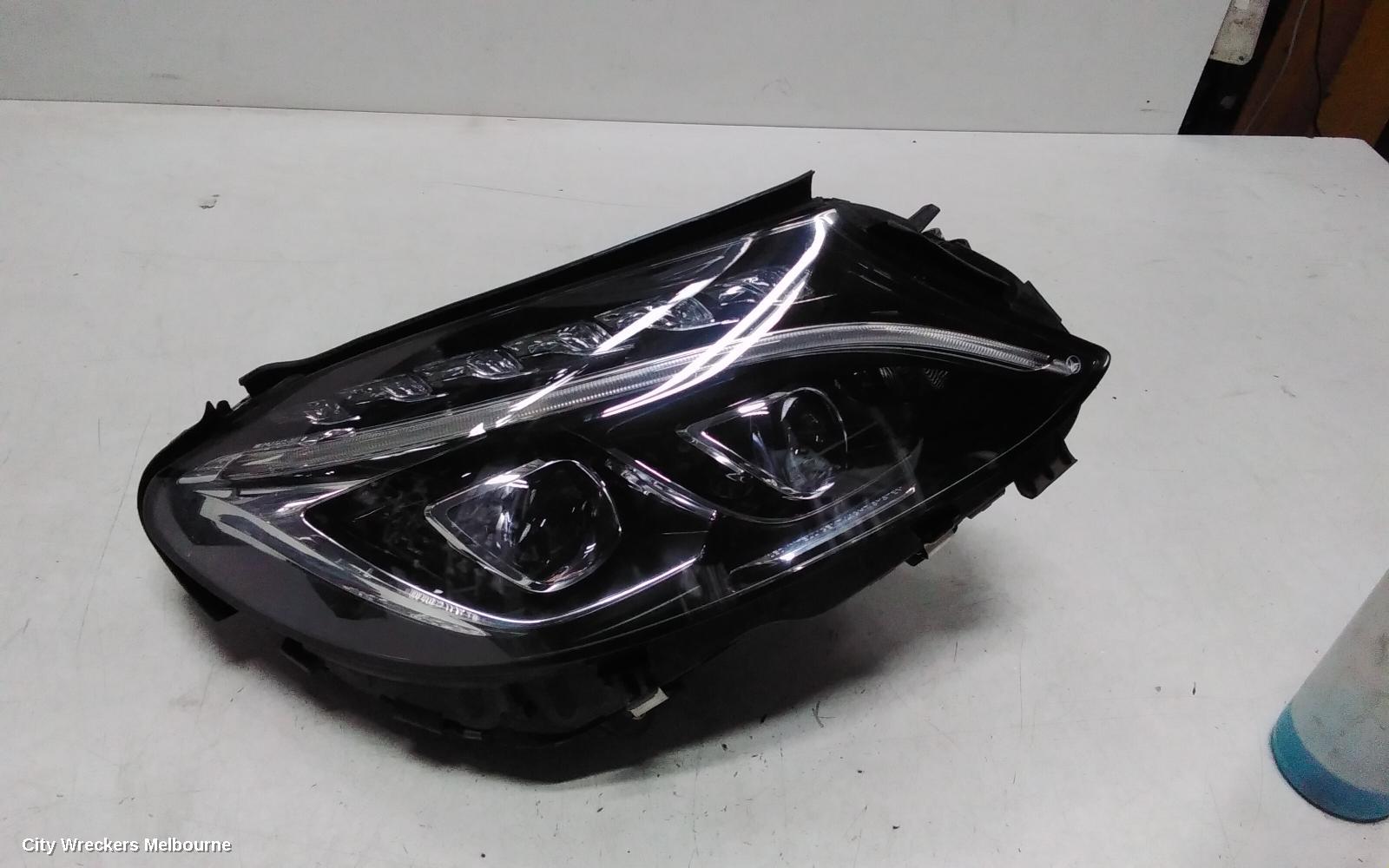 MERCEDES C CLASS RIGHT HEADLAMP, W205/S205, LED TYPE, ADAPTIVE, DUAL PROJECTOR, 08/2014 - 07/2018