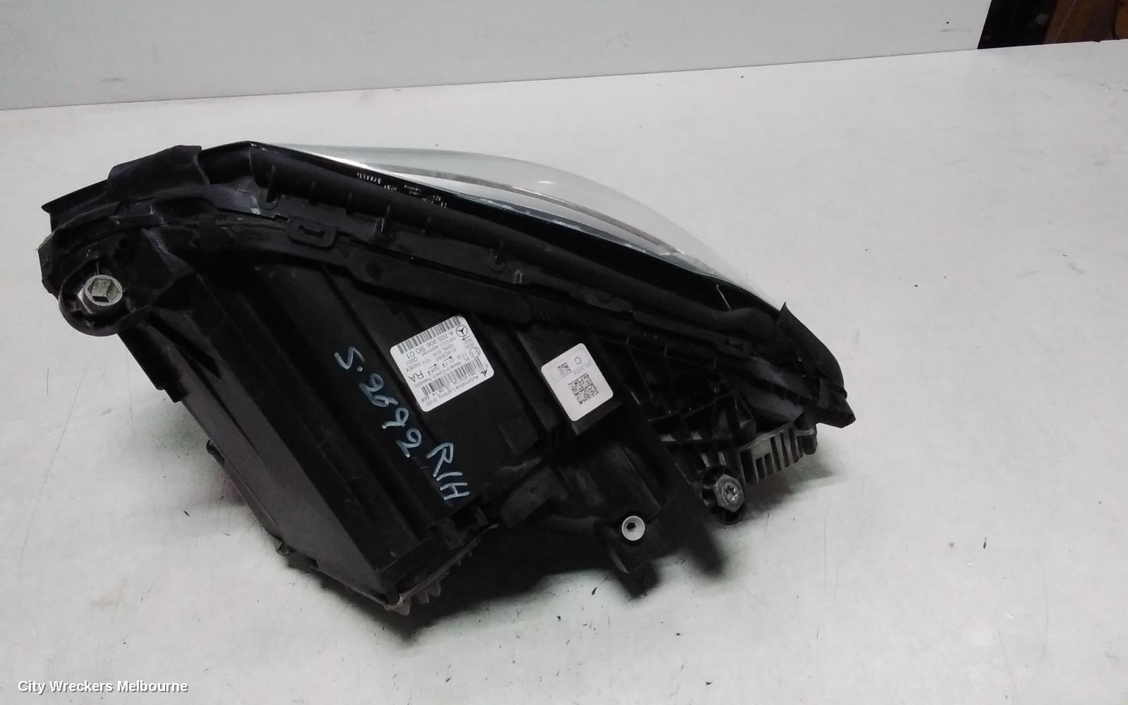 MERCEDES C CLASS RIGHT HEADLAMP, W205/S205, LED TYPE, ADAPTIVE, DUAL PROJECTOR, 08/2014 - 07/2018