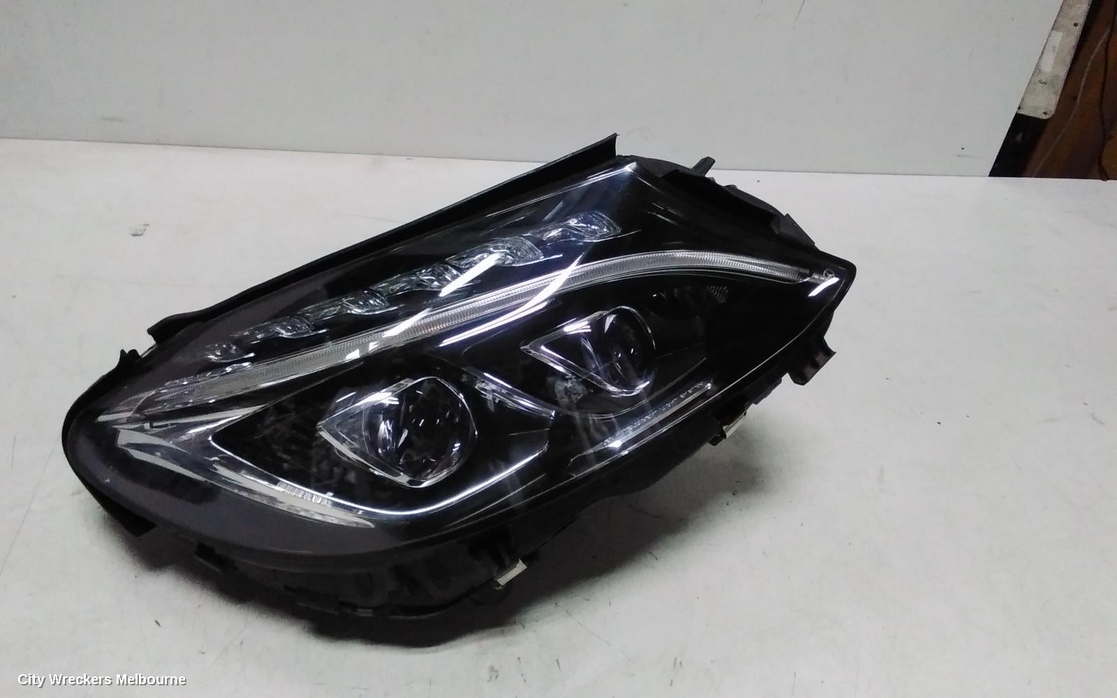 MERCEDES C CLASS RIGHT HEADLAMP, W205/S205, LED TYPE, ADAPTIVE, DUAL PROJECTOR, 08/2014 - 07/2018