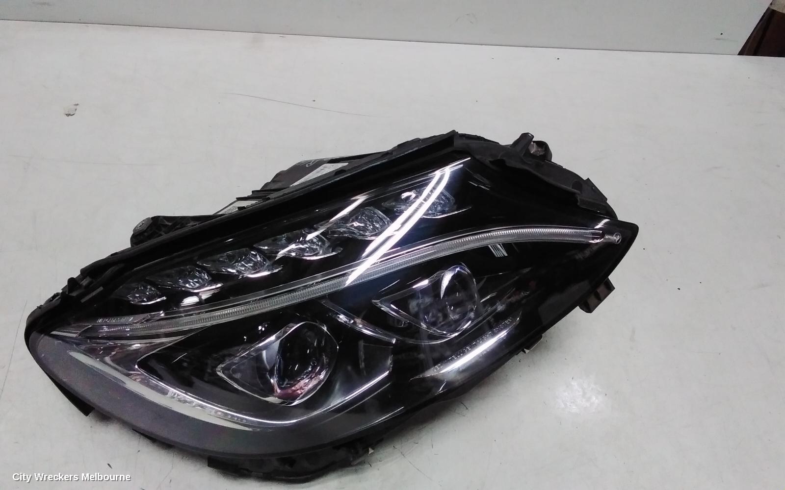 MERCEDES C CLASS RIGHT HEADLAMP, W205/S205, LED TYPE, ADAPTIVE, DUAL PROJECTOR, 08/2014 - 07/2018