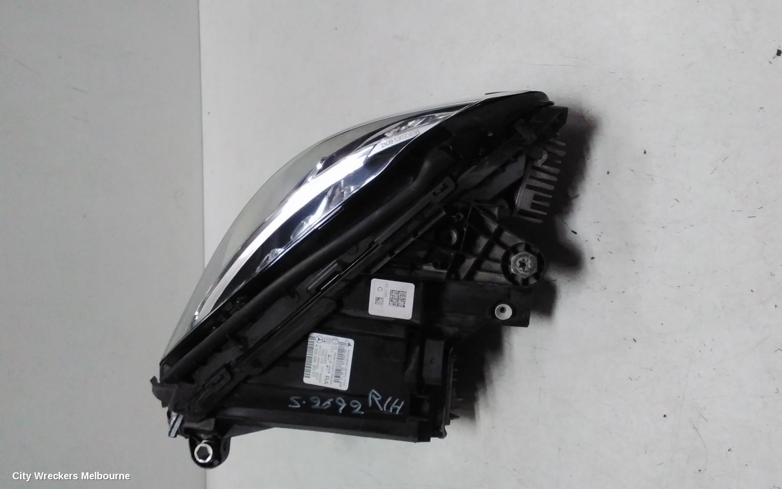 MERCEDES C CLASS RIGHT HEADLAMP, W205/S205, LED TYPE, ADAPTIVE, DUAL PROJECTOR, 08/2014 - 07/2018