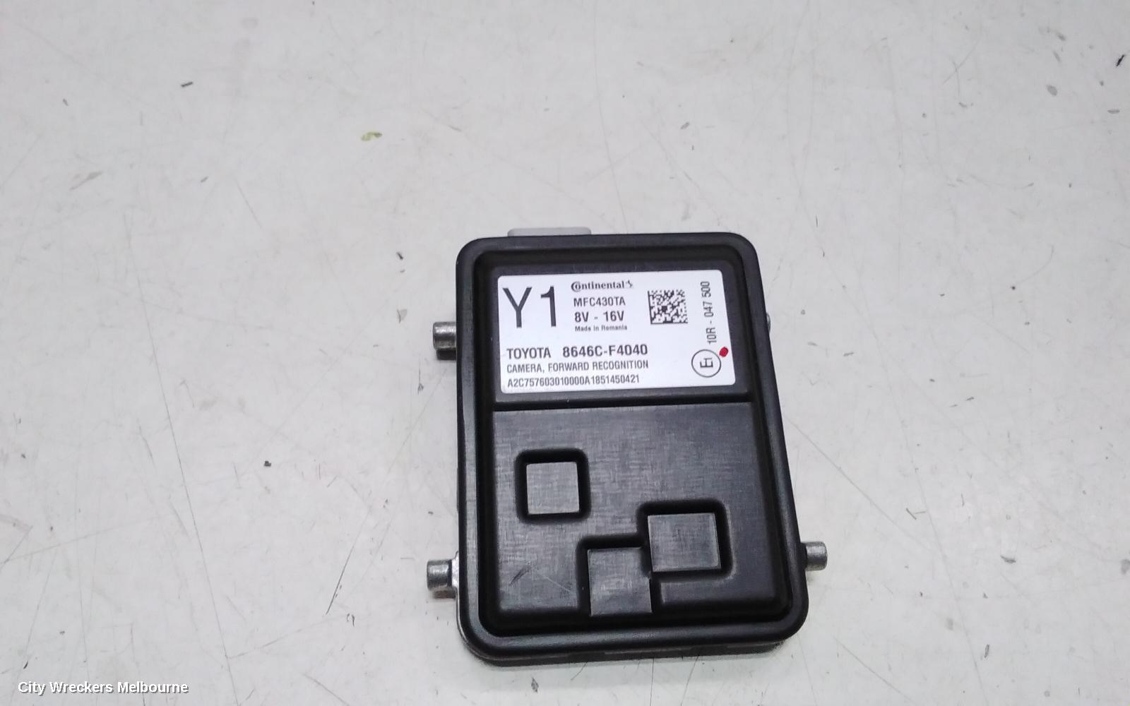 TOYOTA C-HR REVERSE CAMERA, GEN 1, FOWARD RECOGNITION CAMERA (WINDSCREEN MOUNTED), 12/2016 - 09/2023