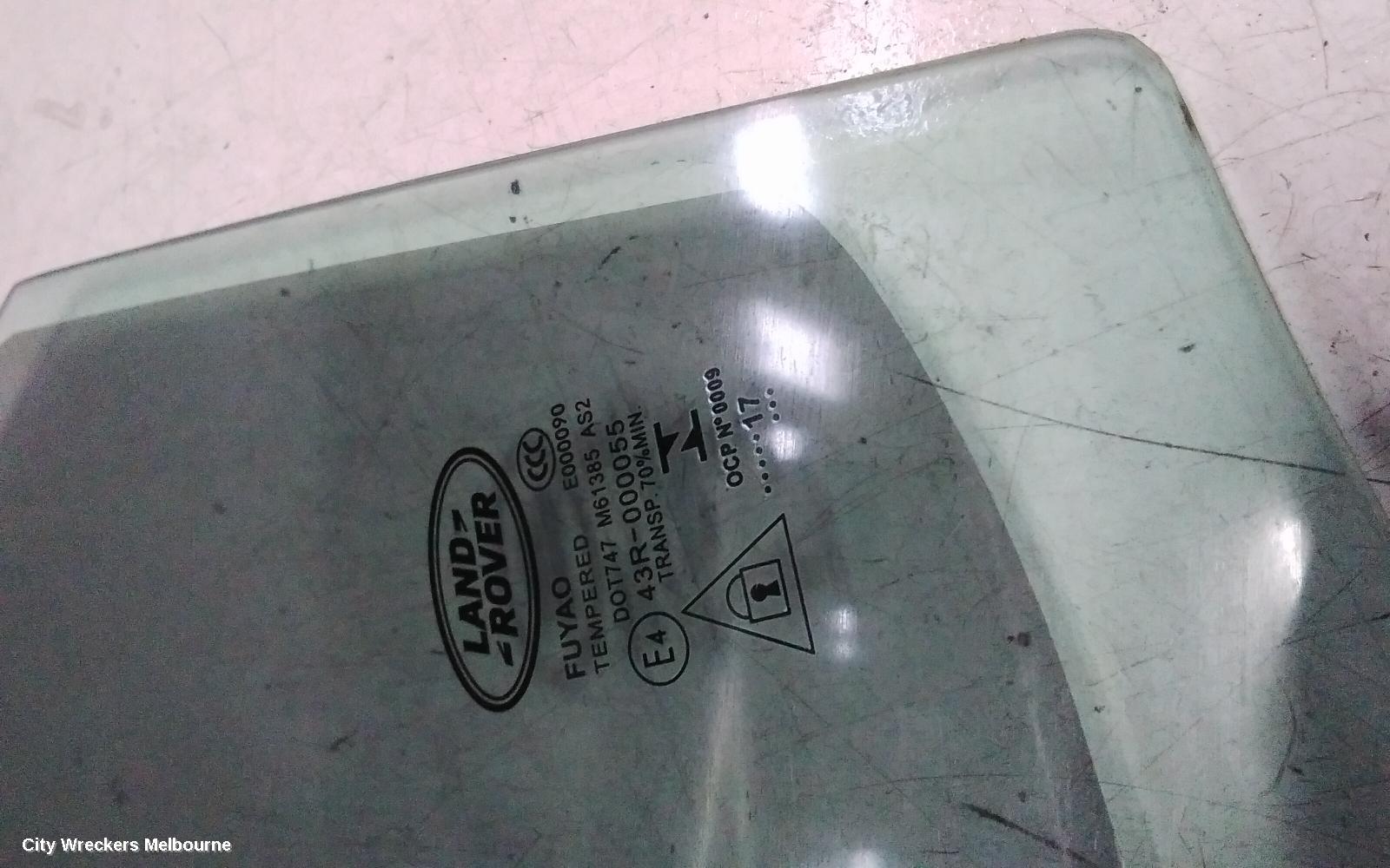 LAND ROVER DISCOVERY LEFT REAR DOOR WINDOW, L462, 12/2016 ONWARDS