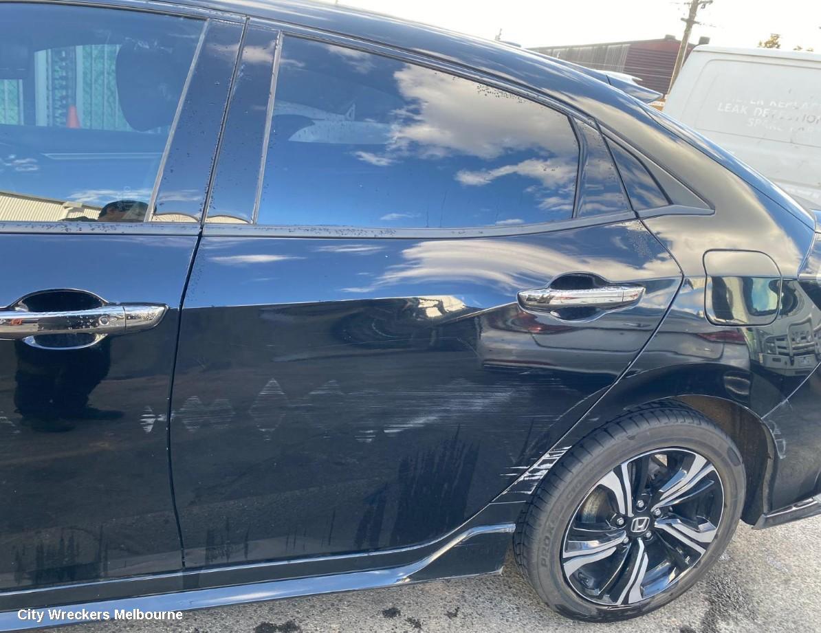 HONDA CIVIC LEFT REAR DOOR/SLIDING, 10TH GEN, HATCH, VTI/VTI-S/VTI-L/RS/VTI-LX, 02/2017 - 08/2021