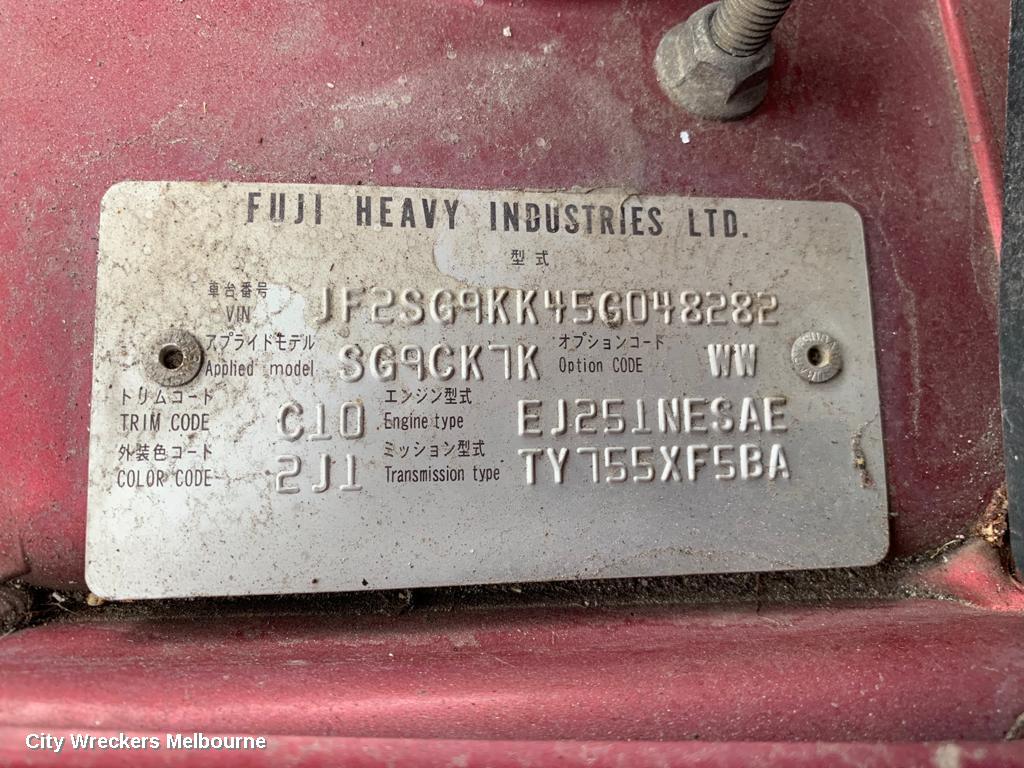 SUBARU FORESTER STEERING BOX/RACK, P/N SA020, 07/2002 - 02/2008