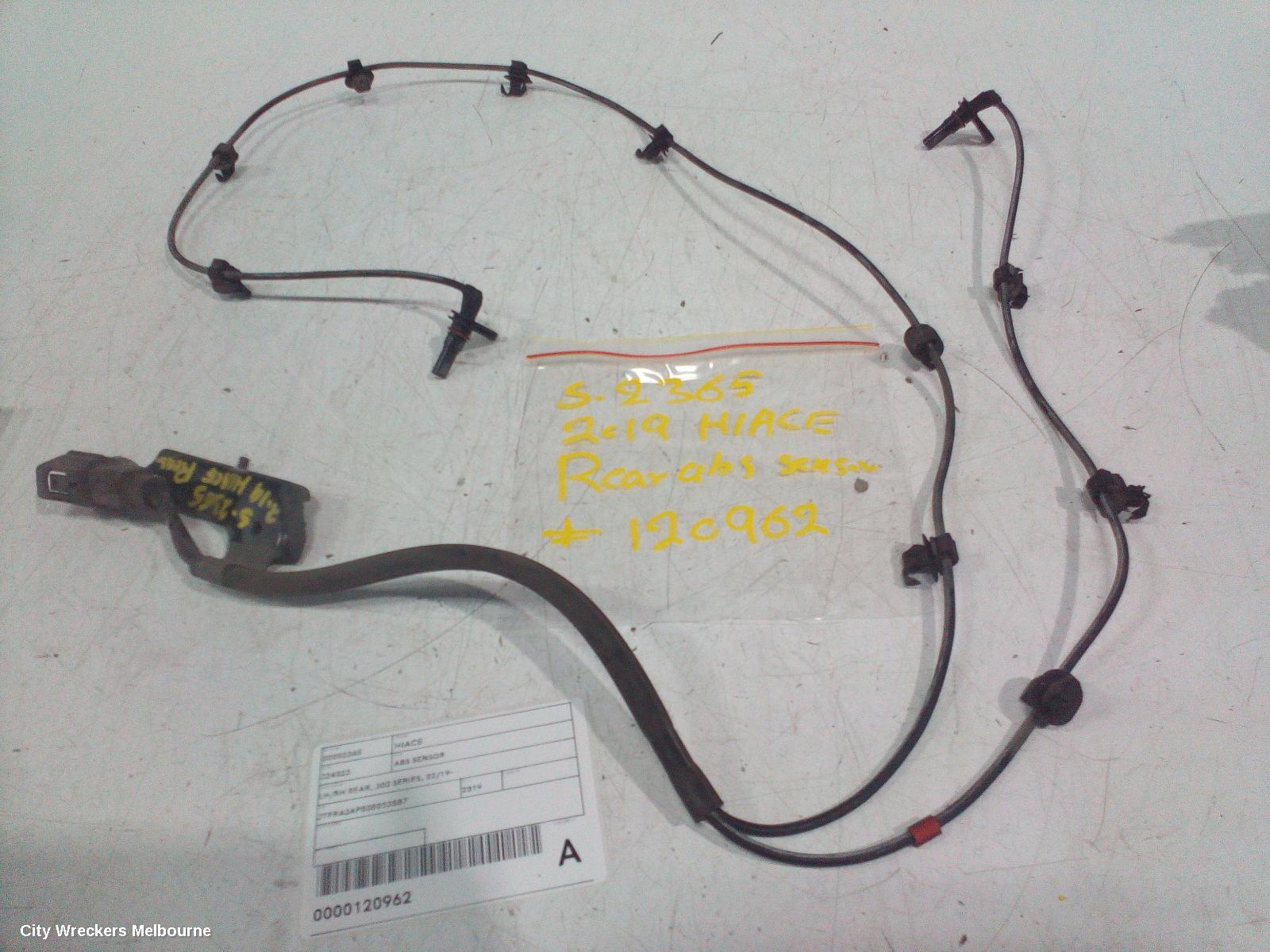 TOYOTA HIACE ABS SENSOR, LH/RH REAR, 300 SERIES, 02/2019 ONWARDS