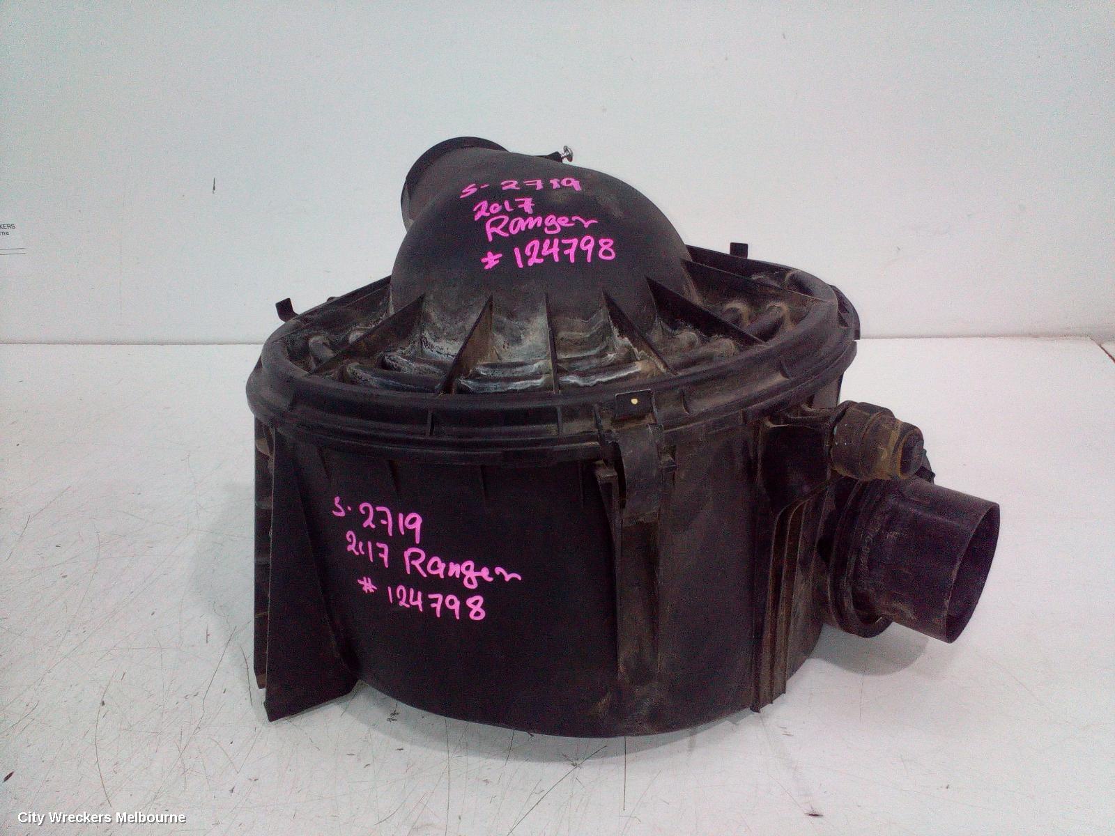 FORD RANGER AIR CLEANER/BOX, PX SERIES 1-2, AIR CLEANER, DIESEL, 2.2, TURBO, P4AT, 06/2011 - 08/2018