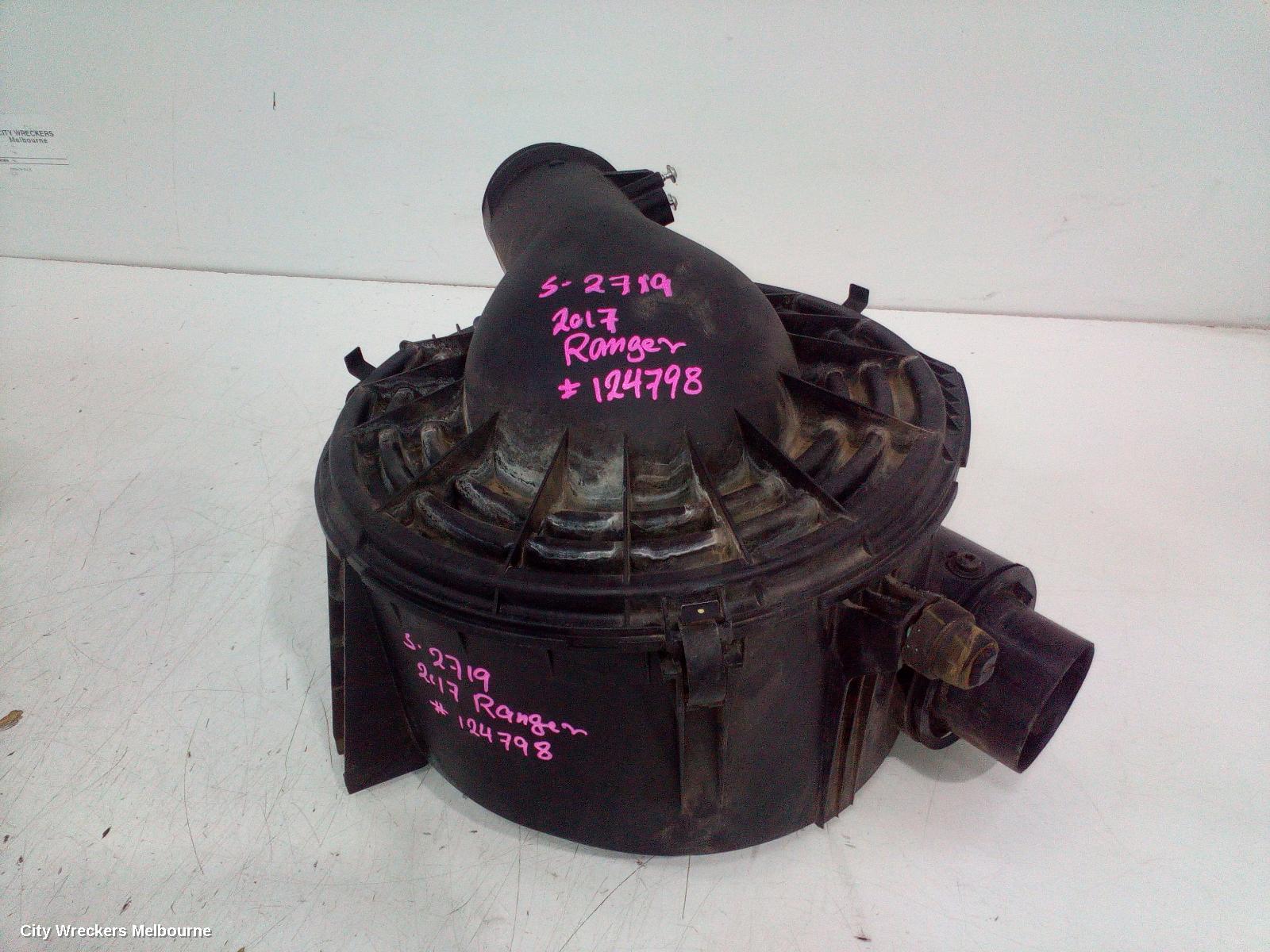 FORD RANGER AIR CLEANER/BOX, PX SERIES 1-2, AIR CLEANER, DIESEL, 2.2, TURBO, P4AT, 06/2011 - 08/2018