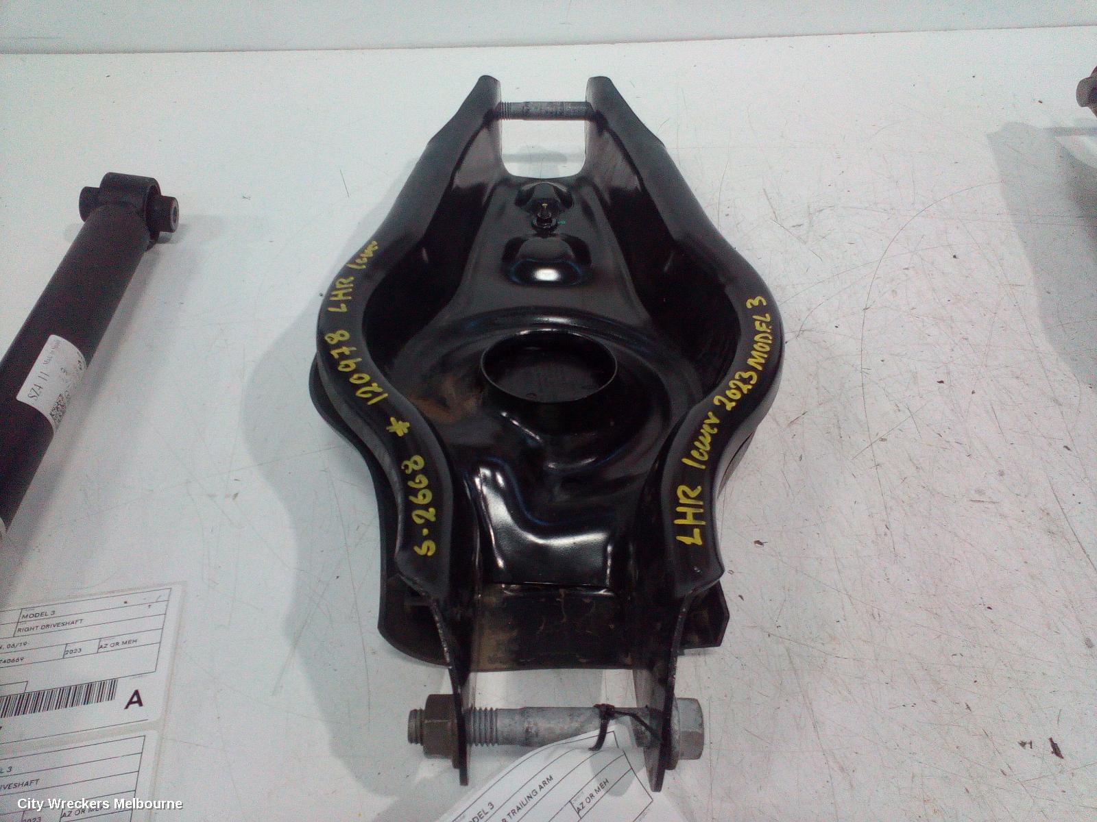 TESLA MODEL 3 LEFT REAR TRAILING ARM, 1ST GEN, 06/2019 ONWARDS