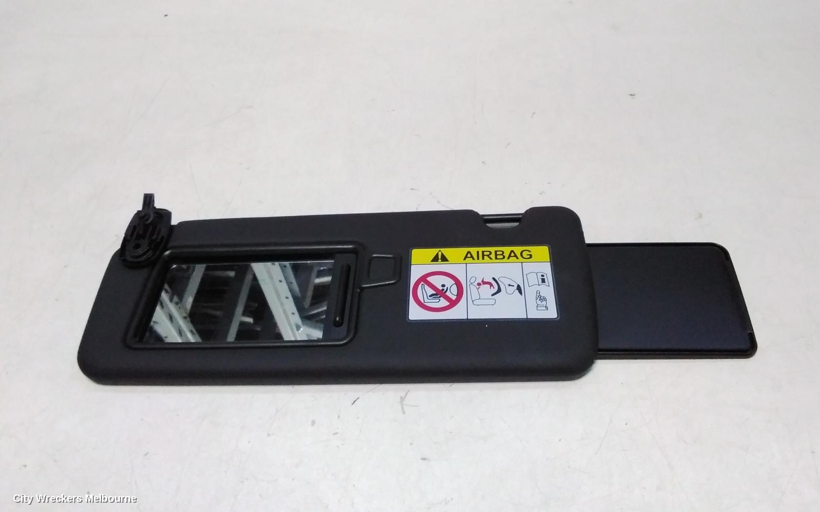 HYUNDAI TUCSON SUNVISOR, NX4, LH SIDE, BLACK, 02/2021 - 01/2024