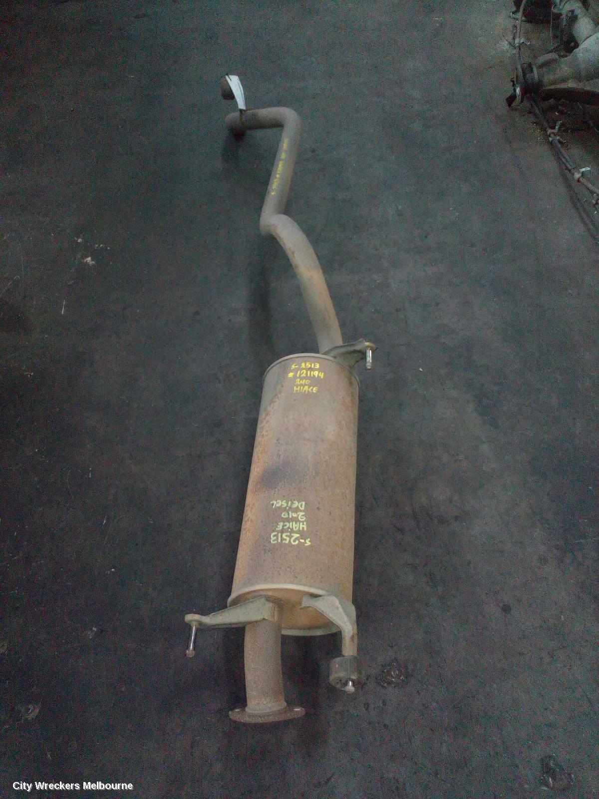 TOYOTA HIACE EXHAUST SYSTEM, TRH/KDH 03/2005 - 04/2019