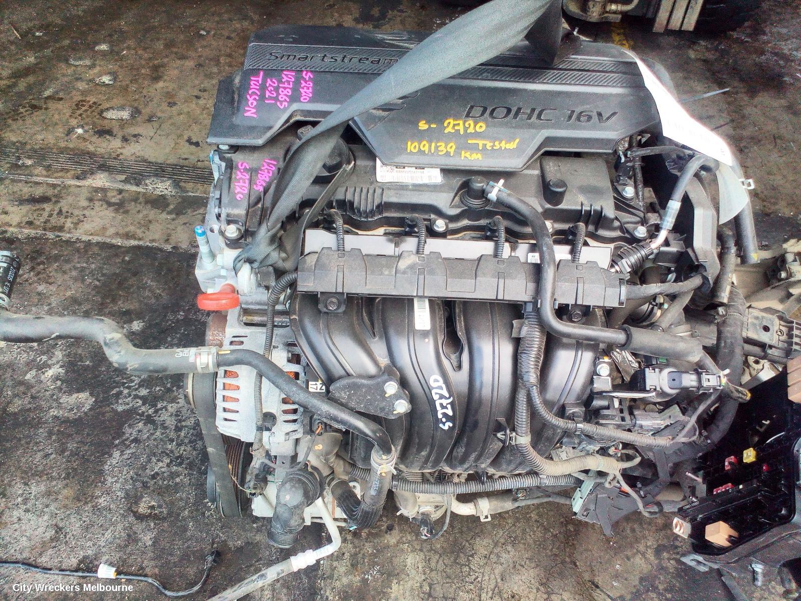 HYUNDAI TUCSON ENGINE, PETROL, 2.0, G4NL CODE, NX4, 02/2021 ONWARDS