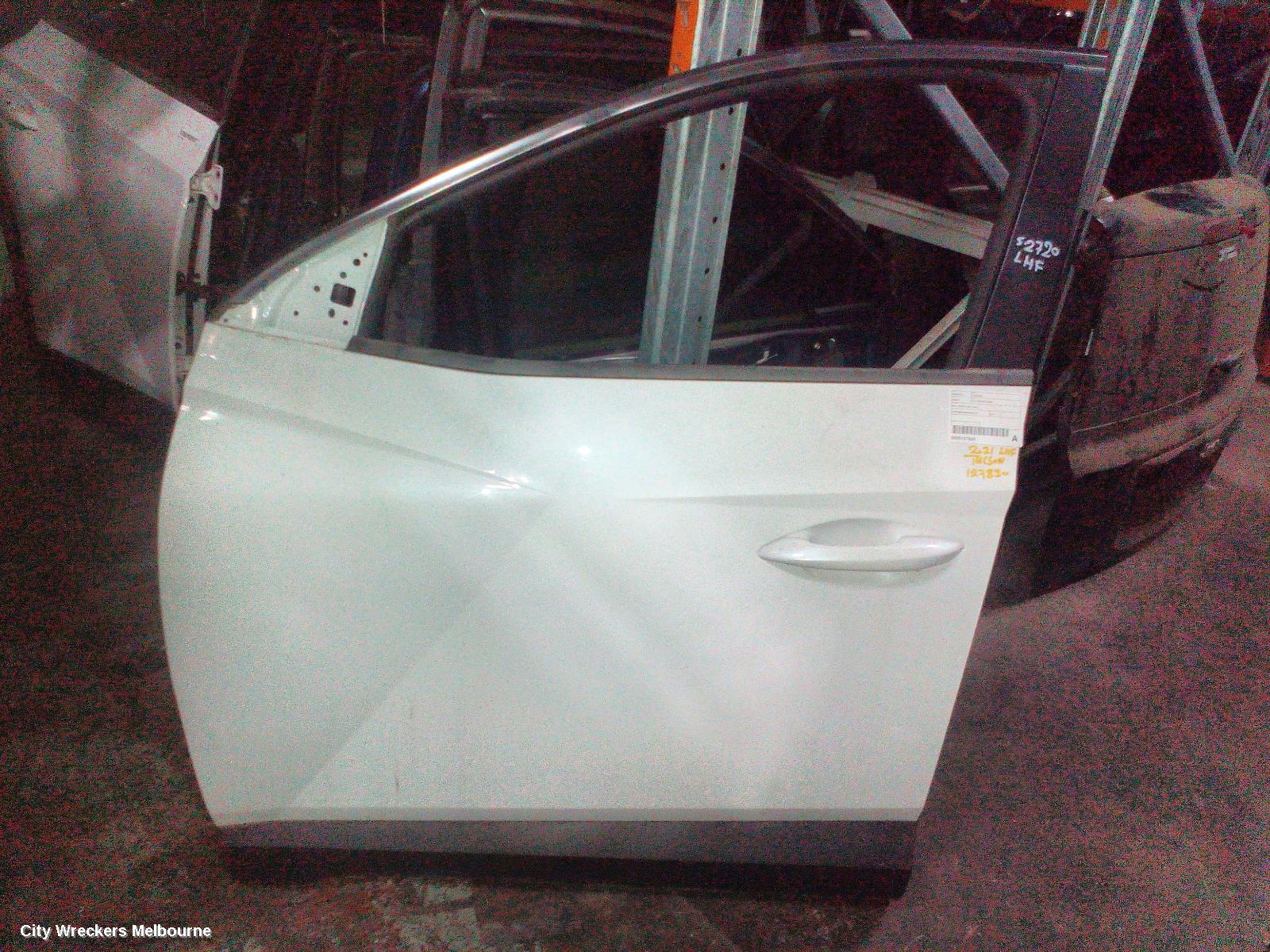 HYUNDAI TUCSON LEFT FRONT DOOR, NX4, NON N LINE, 02/2021 ONWARDS