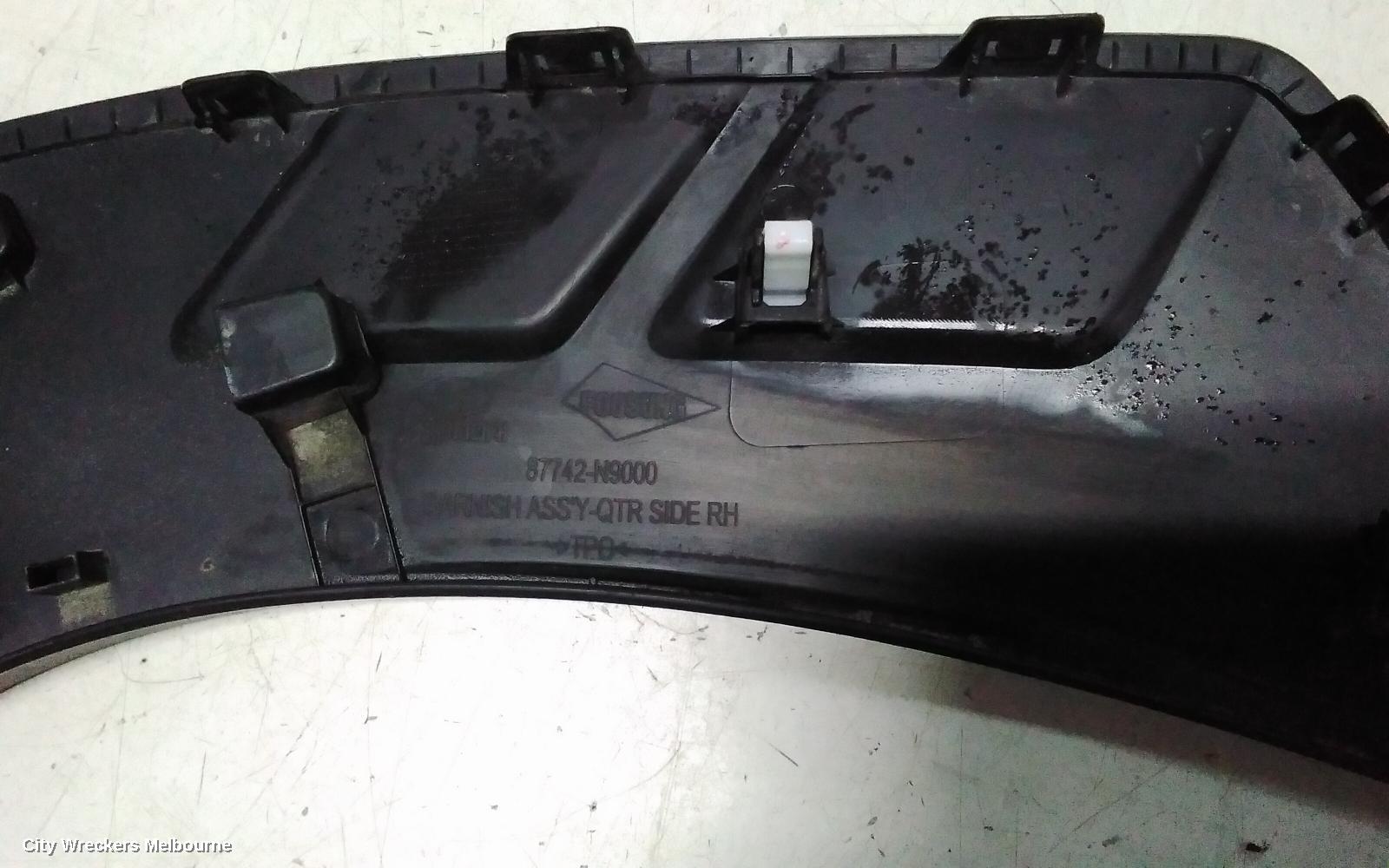 HYUNDAI TUCSON WHEEL ARCH FLARE, RH REAR (IN QUARTER), NX4, 02/2021 ONWARDS