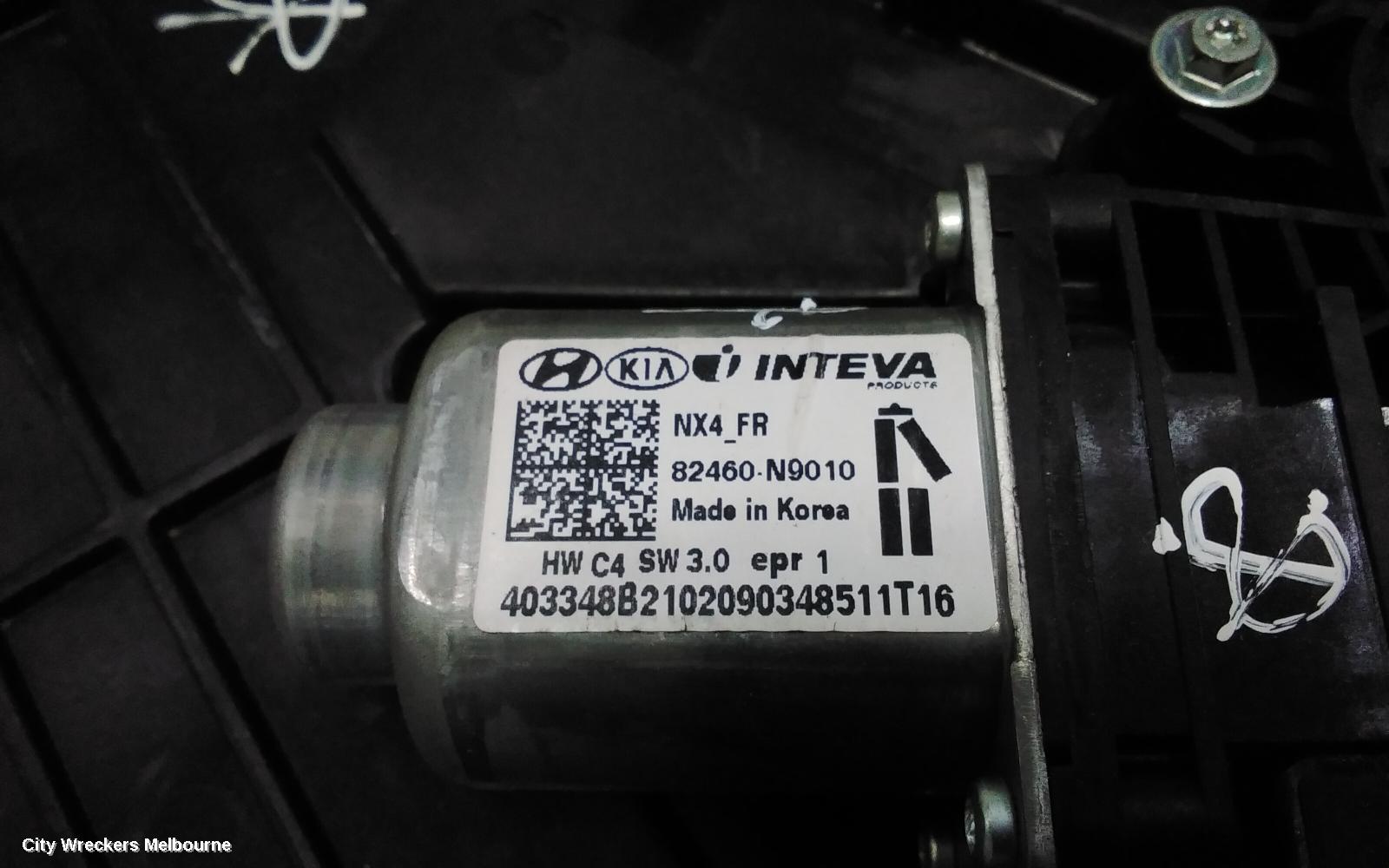 HYUNDAI TUCSON RIGHT FRONT WINDOW REG/MOTOR, NX4, DOOR REG ASSY (REG AND MOTOR), 02/2021 ONWARDS