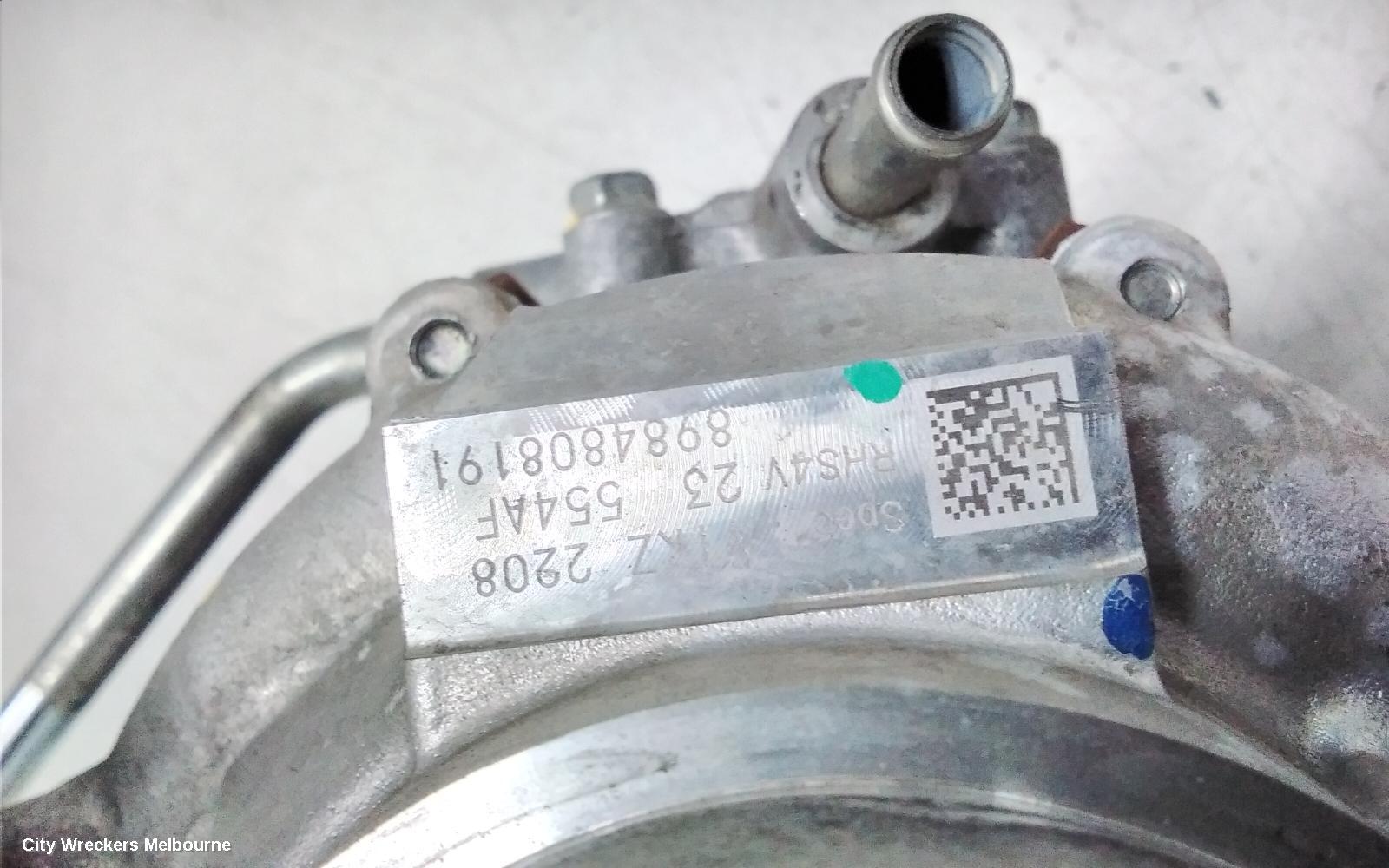 ISUZU DMAX TURBO SUPERCHARGER, DIESEL, 3.0, 4JJ3, RG, 07/2020 ONWARDS