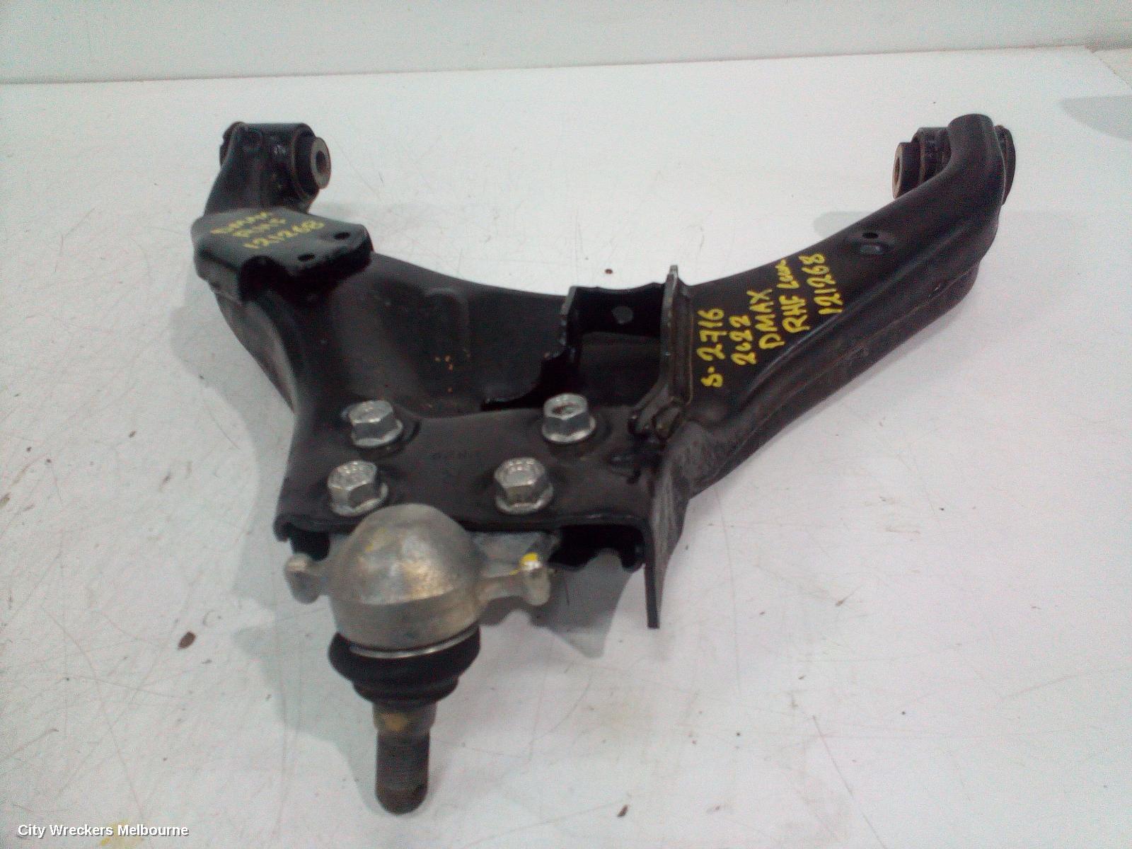 ISUZU DMAX RIGHT FRONT LOWER CONTROL ARM, RG, 4WD, 07/2020 ONWARDS