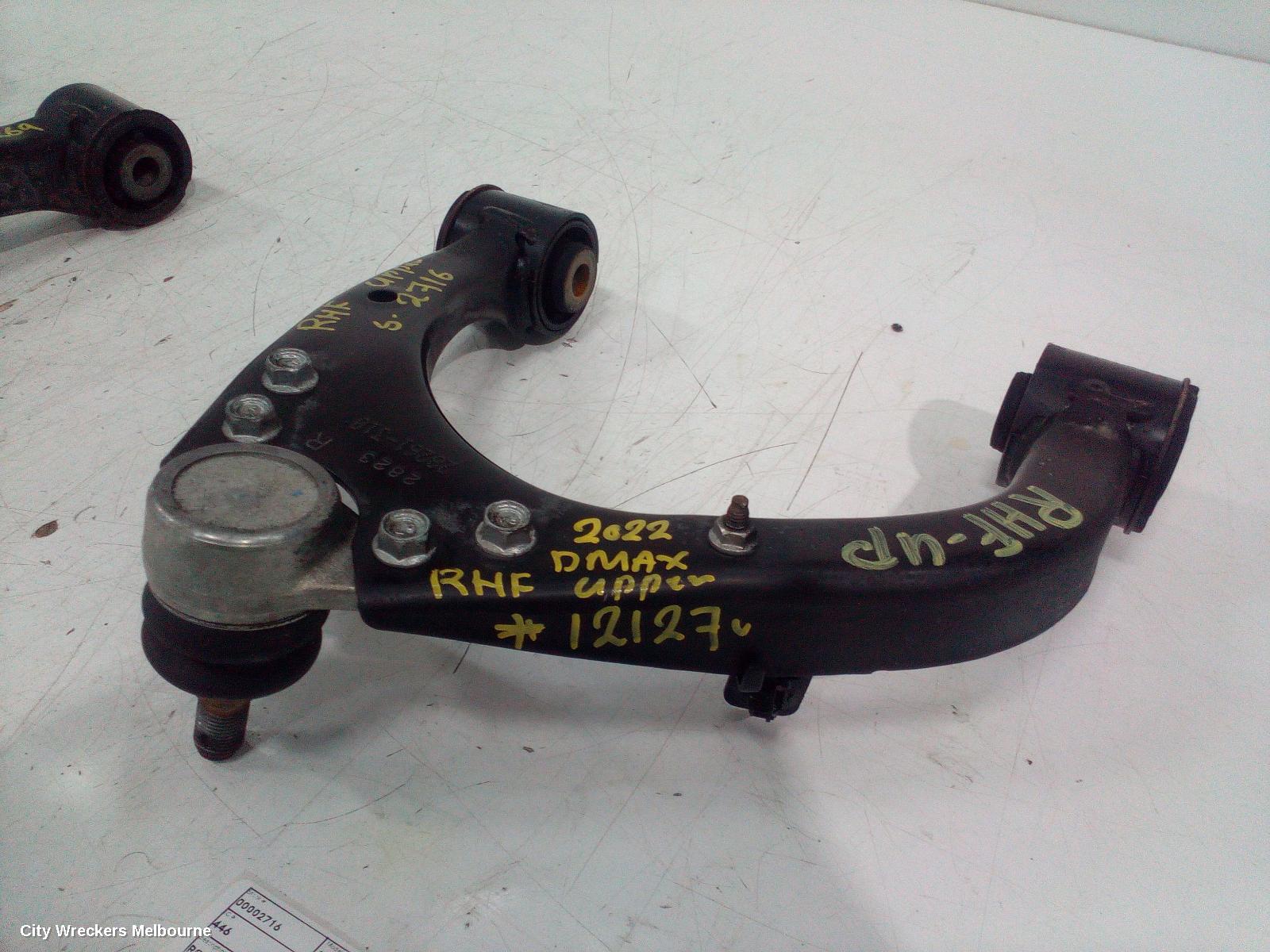 ISUZU DMAX RIGHT FRONT UPPER CONTROL ARM, RG, 07/2020 ONWARDS