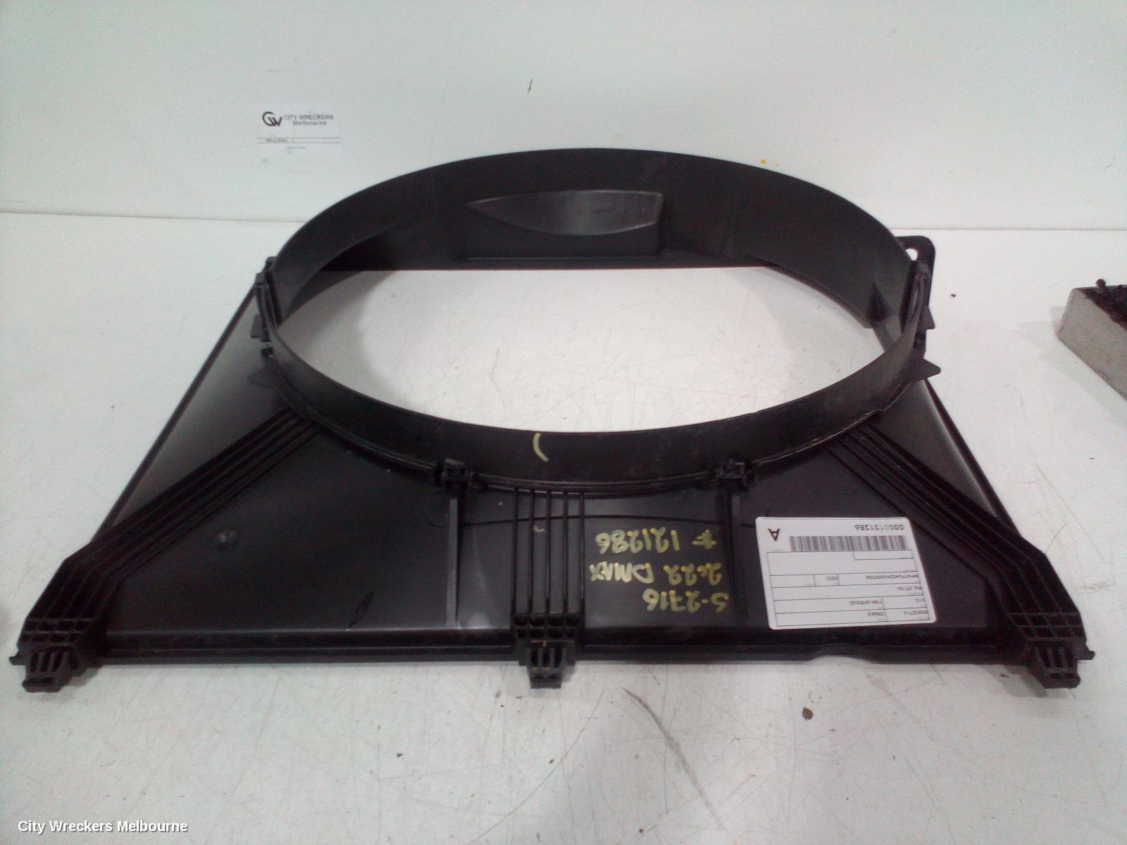 ISUZU DMAX FAN SHROUD, RG, 3.0, 4JJ3, DIESEL, 07/2020 ONWARDS