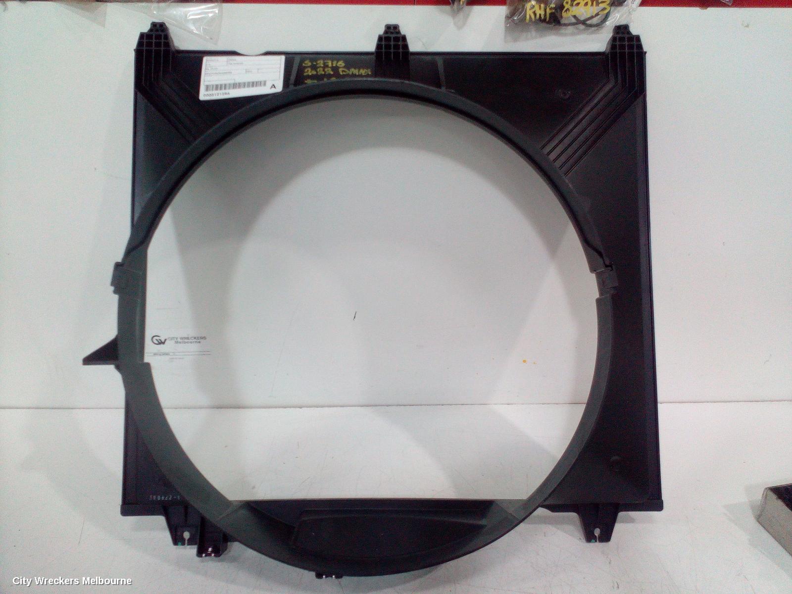 ISUZU DMAX FAN SHROUD, RG, 3.0, 4JJ3, DIESEL, 07/2020 ONWARDS
