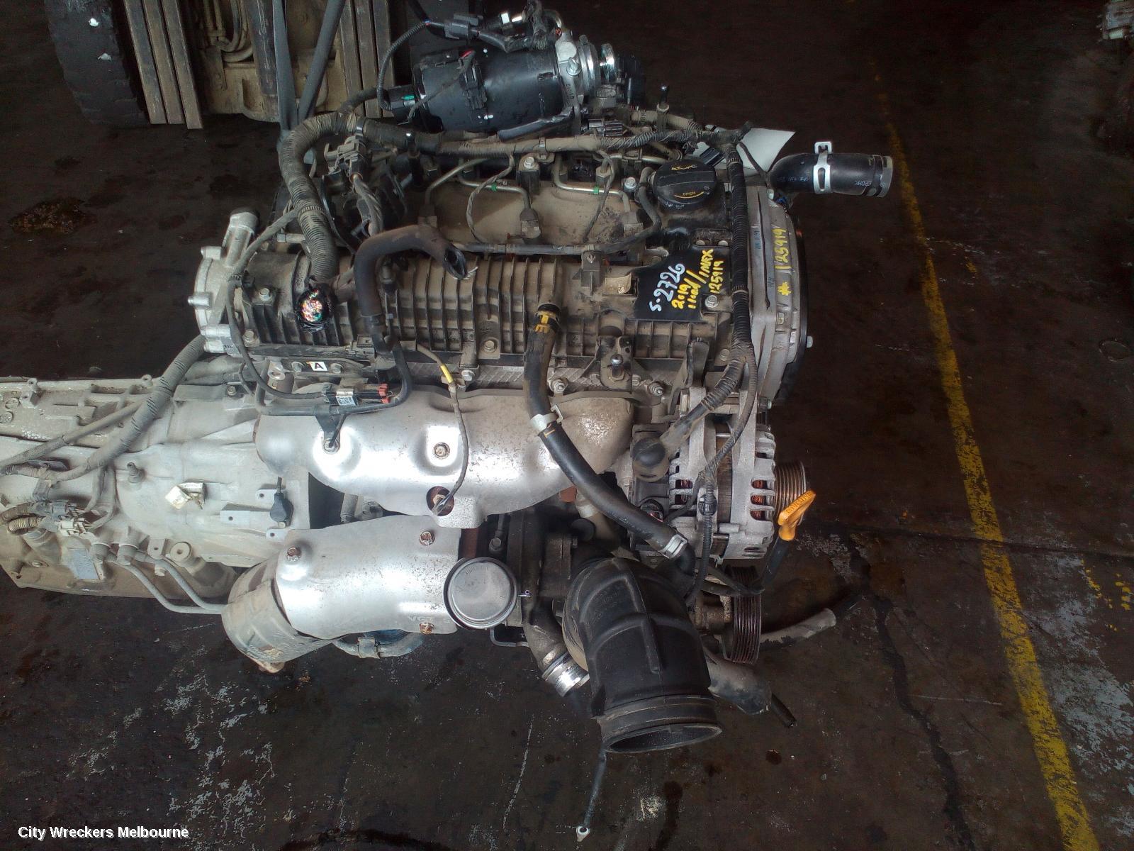 HYUNDAI ILOAD/IMAX ENGINE, DIESEL, 2.5, D4CB, TURBO, PLASTIC INLET, TQ, 11/2012 - 03/2021