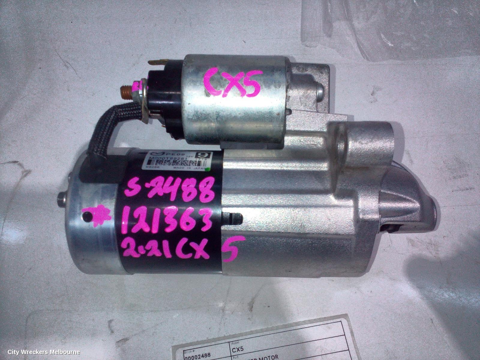 MAZDA CX5 STARTER, PETROL, 2.5, PY-VPTR CODE, TURBO, KF, 05/2018 ONWARDS