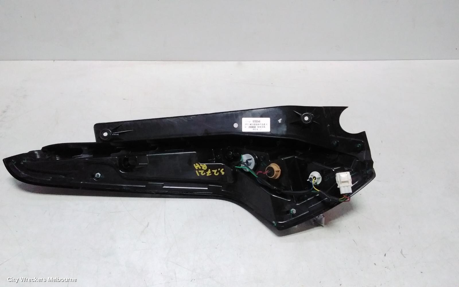 MG MG3 RIGHT TAILLIGHT, SZP1, IN BODY, CLEAR ON BOTTOM, 06/2018 ONWARDS
