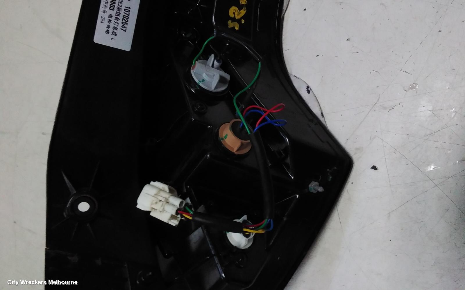 MG MG3 LEFT TAILLIGHT, SZP1, IN BODY, CLEAR ON BOTTOM, 06/2018 ONWARDS
