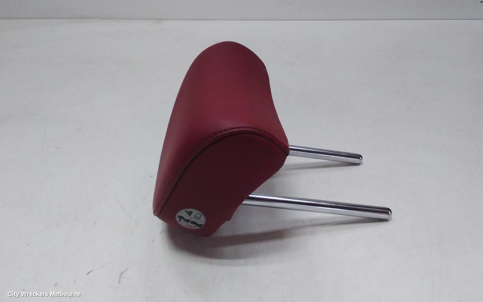 KIA STINGER HEADREST, CK, CENTRE REAR, RED, LEATHER, GT/GT-LINE, 06/2017 - 04/2023