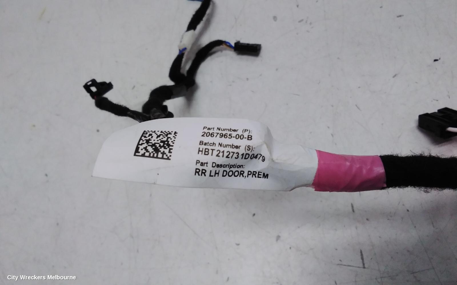 TESLA MODEL 3 WIRE HARNESS, 1ST GEN, 06/2019 ONWARDS