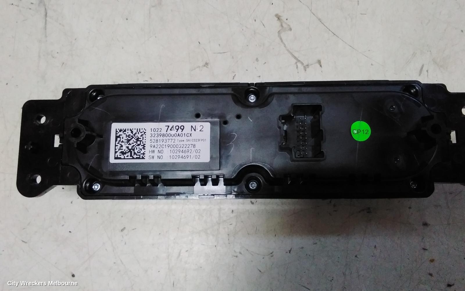 MG MG3 HEATER/AC CONTROLS, SZP1, ELECTRIC TYPE, SILVER, 07/2016 ONWARDS