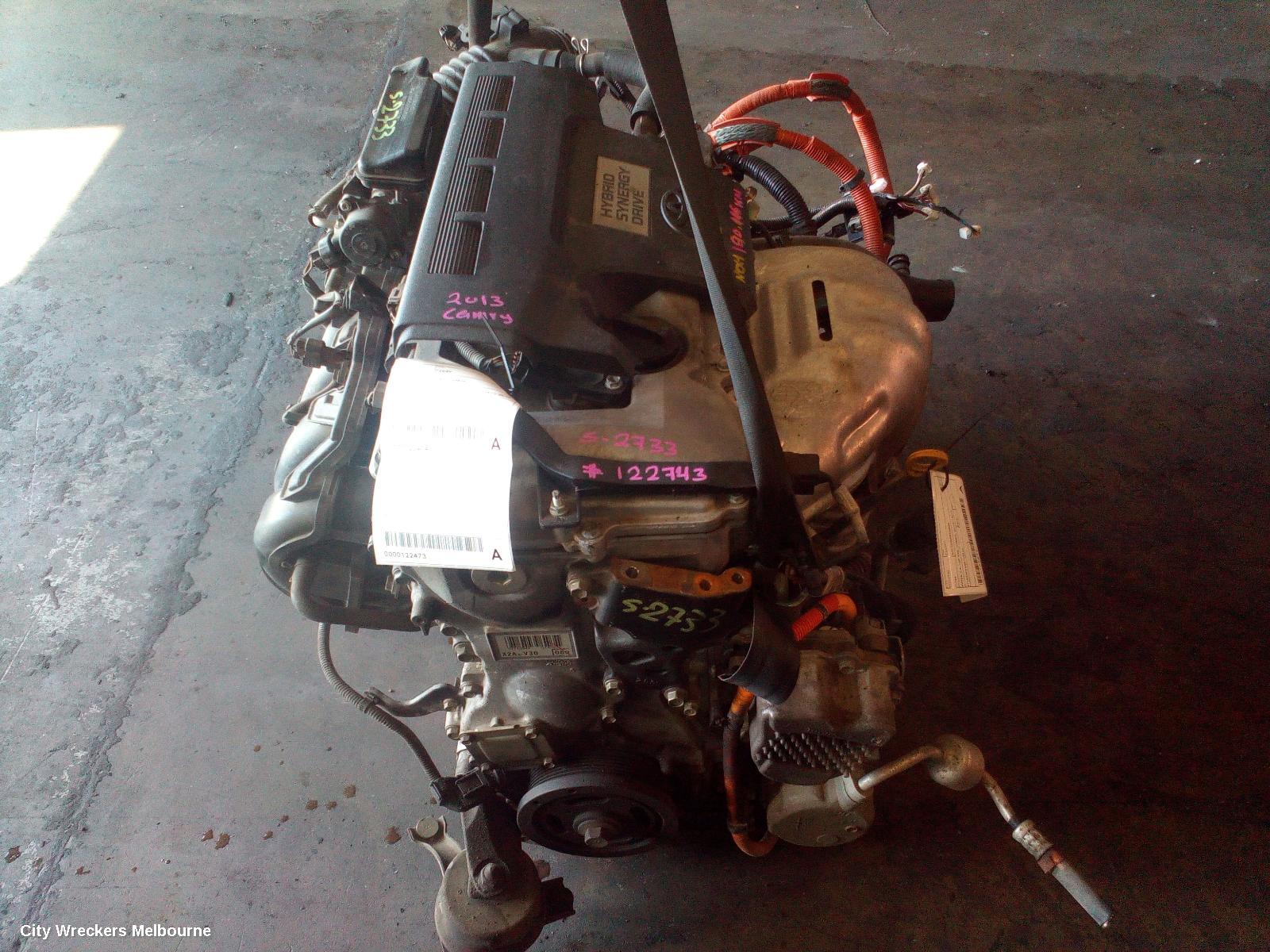 TOYOTA CAMRY ENGINE, PETROL, 2.5, 2AR-FXE, HYBRID, AVV50, 03/2012 - 10/2017