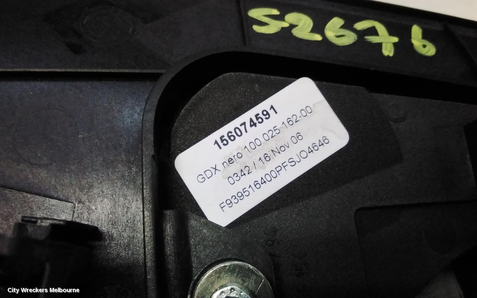 ALFA ROMEO 159 GEAR STICK/SHIFTER, MANUAL T/M, 06/2005 - 01/2012