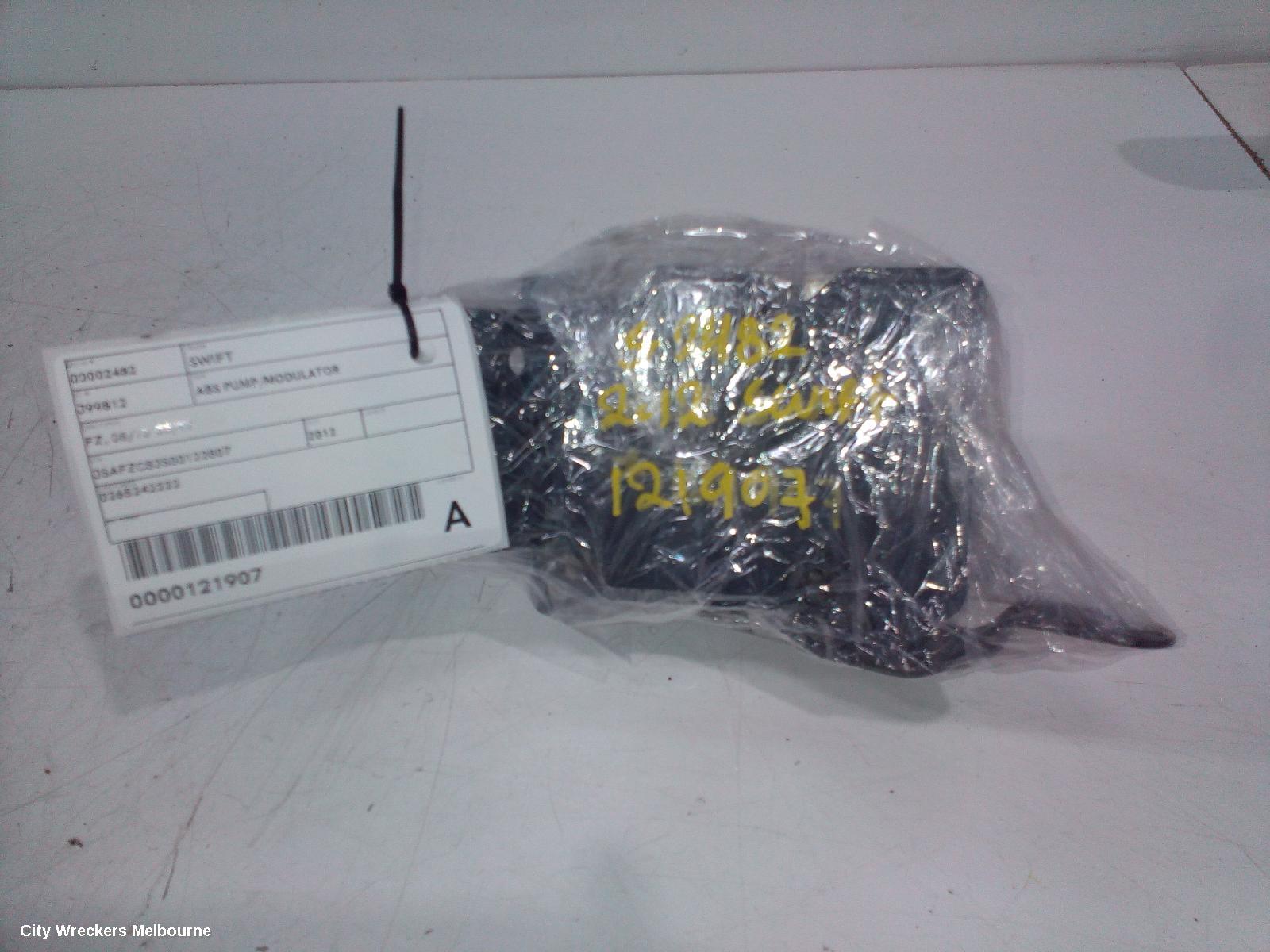 SUZUKI SWIFT ABS PUMP/MODULATOR, FZ, 08/2010 - 03/2017