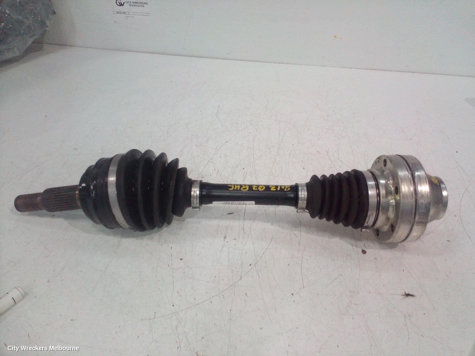 AUDI Q7 RIGHT DRIVESHAFT, FRONT, 3.0/4.2, DIESEL, CJGA/CJMA/CRCA/CCFC CODE, 4L, 09/2010 - 08/2015