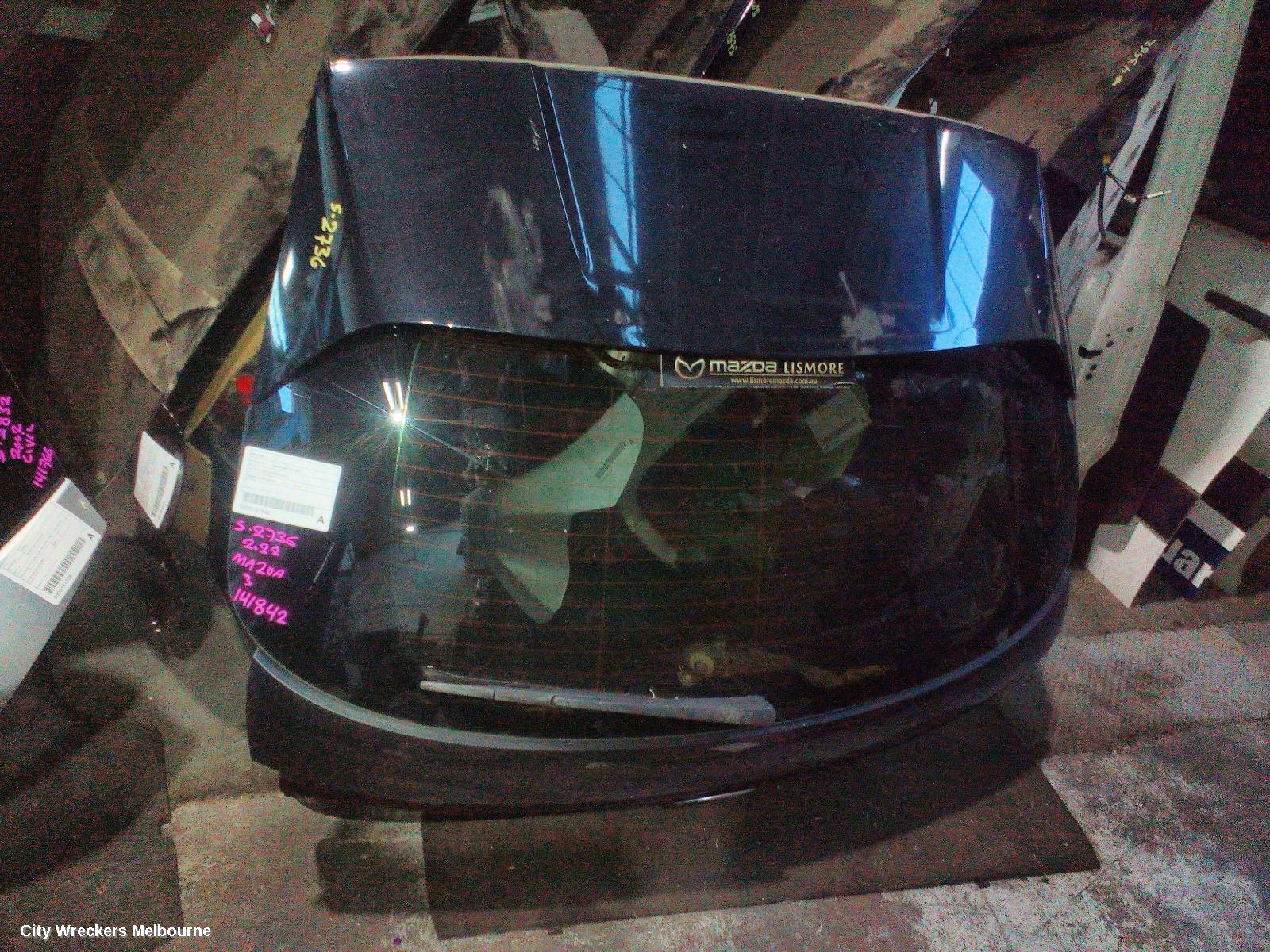 MAZDA 3 BOOTLID/TAILGATE, TAILGATE, BP, HATCH, 03/2019 ONWARDS