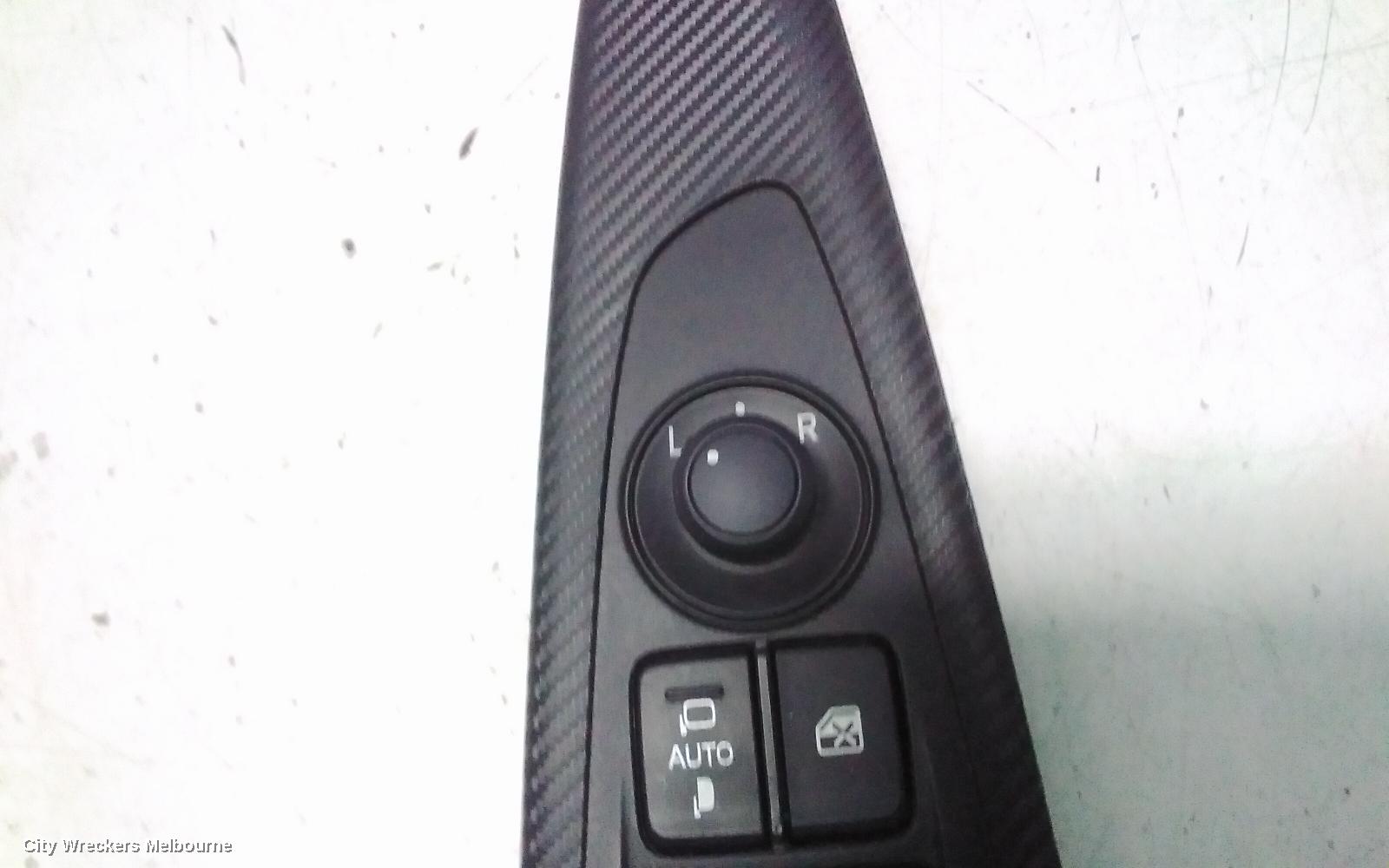 MAZDA 2 PWR DR WIND SWITCH, RH FRONT (MASTER SWITCH), W/ AUTO FOLD TYPE, DJ/DL, 02/2017 ONWARDS