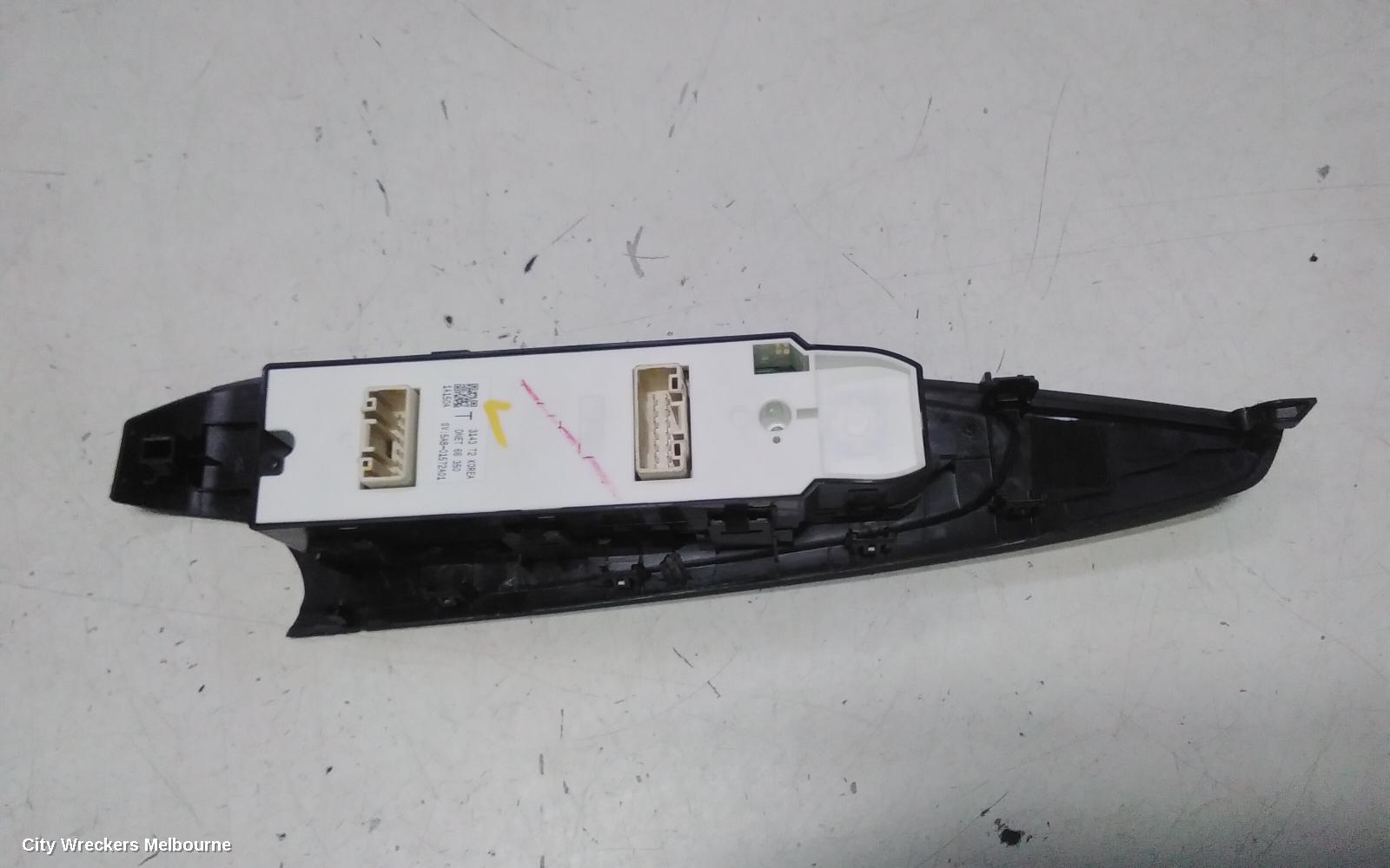 MAZDA 2 PWR DR WIND SWITCH, RH FRONT (MASTER SWITCH), W/ AUTO FOLD TYPE, DJ/DL, 02/2017 ONWARDS