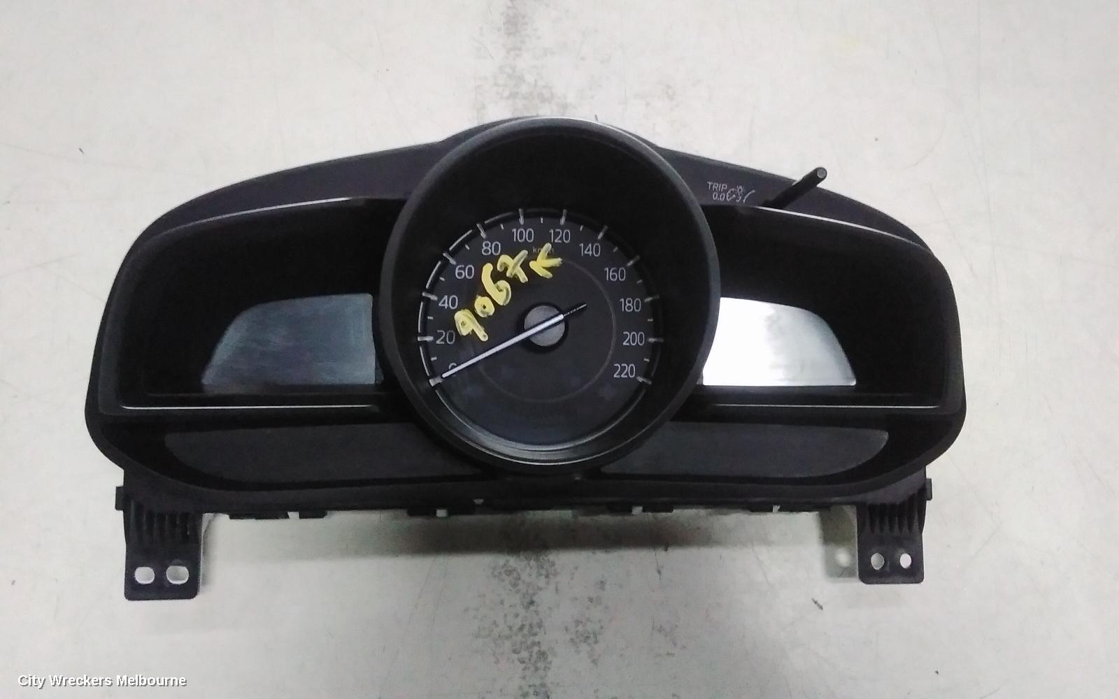 MAZDA 2 INSTRUMENT CLUSTER, INSTRUMENT CLUSTER, AUTO T/M, NEO/MAXX/PURE, DJ/DL, 01/2017 ONWARDS