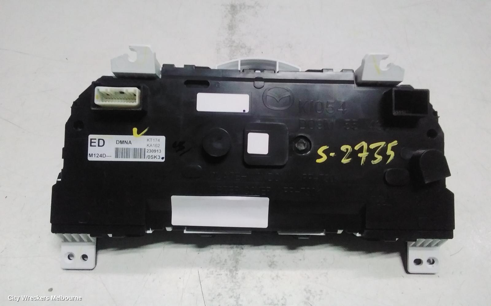 MAZDA 2 INSTRUMENT CLUSTER, INSTRUMENT CLUSTER, AUTO T/M, NEO/MAXX/PURE, DJ/DL, 01/2017 ONWARDS