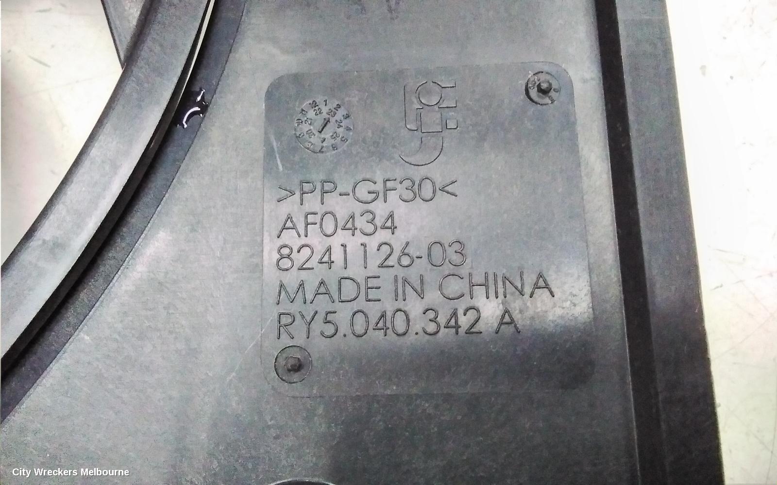 MAZDA 2 FAN, RADIATOR FAN, PETROL, 1.5, DJ/DL, 09/2014 ONWARDS
