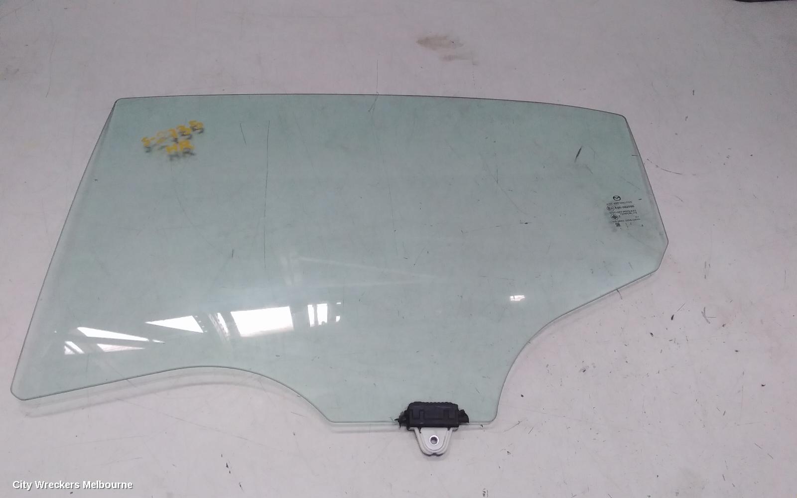 MAZDA 2 LEFT REAR DOOR WINDOW, DJ/DL, STANDARD TINT TYPE, 09/2014 ONWARDS