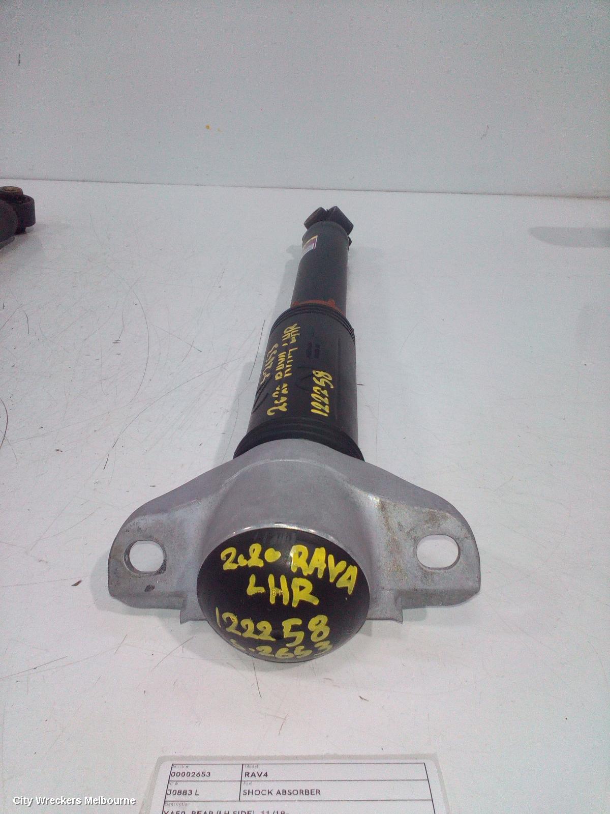 TOYOTA RAV4 SHOCK ABSORBER, XA50, REAR (LH SIDE), 11/2018 ONWARDS