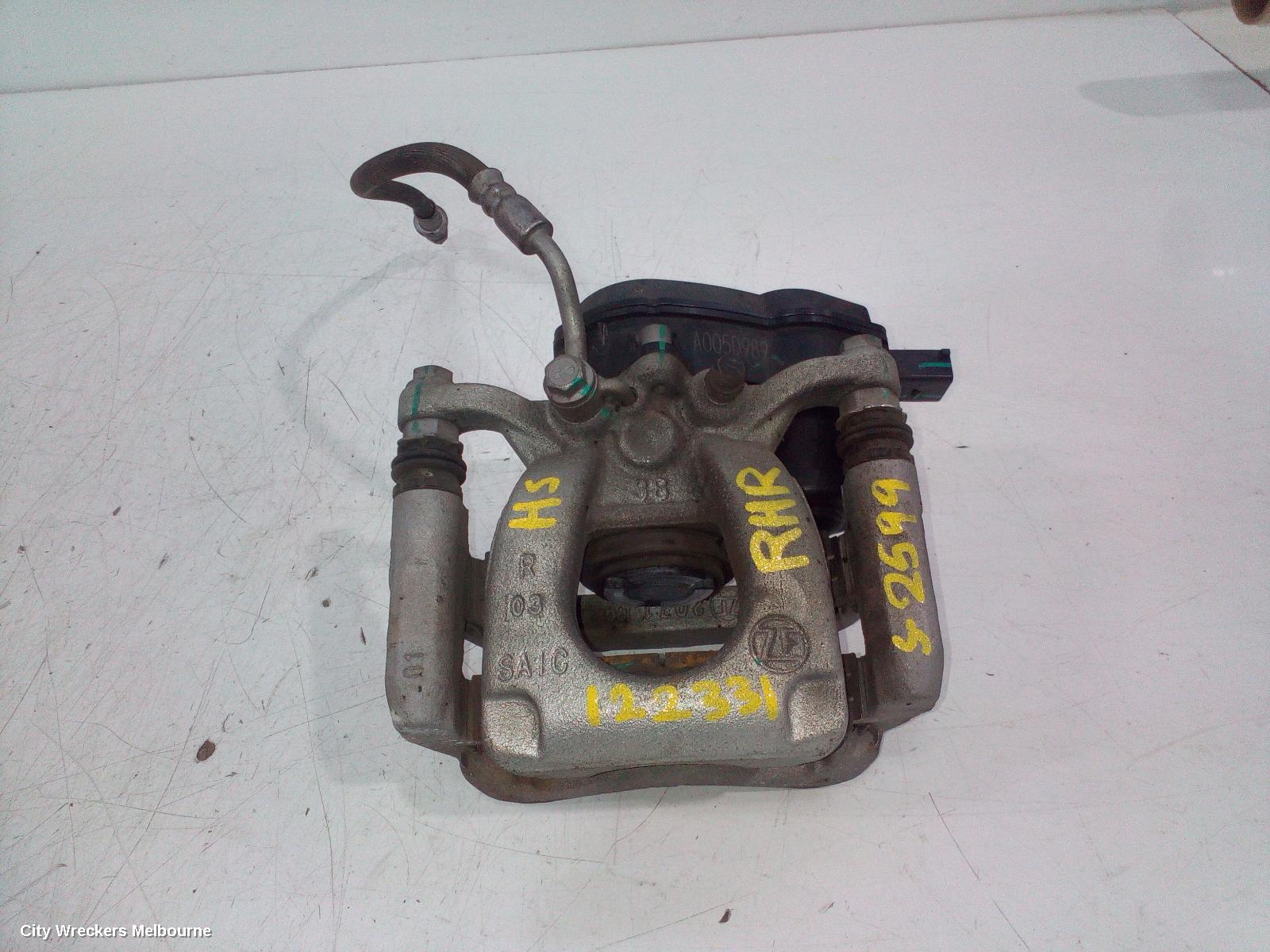 MG HS CALIPER, RH REAR, SAS23, 09/2019 ONWARDS