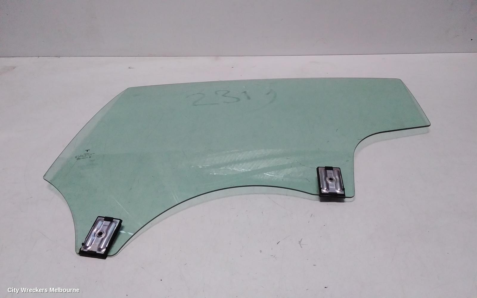 TESLA MODEL 3 LEFT REAR DOOR WINDOW, 1ST GEN, 06/2019 ONWARDS