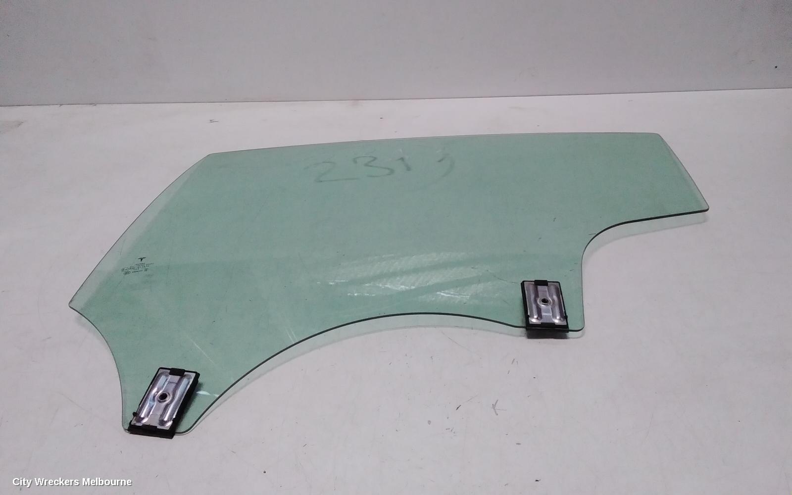 TESLA MODEL 3 LEFT REAR DOOR WINDOW, 1ST GEN, 06/2019 ONWARDS