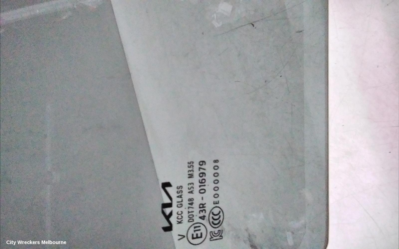 KIA SORENTO RIGHT REAR DOOR WINDOW, MQ4, PRIVACY TINT TYPE, 02/2020 ONWARDS