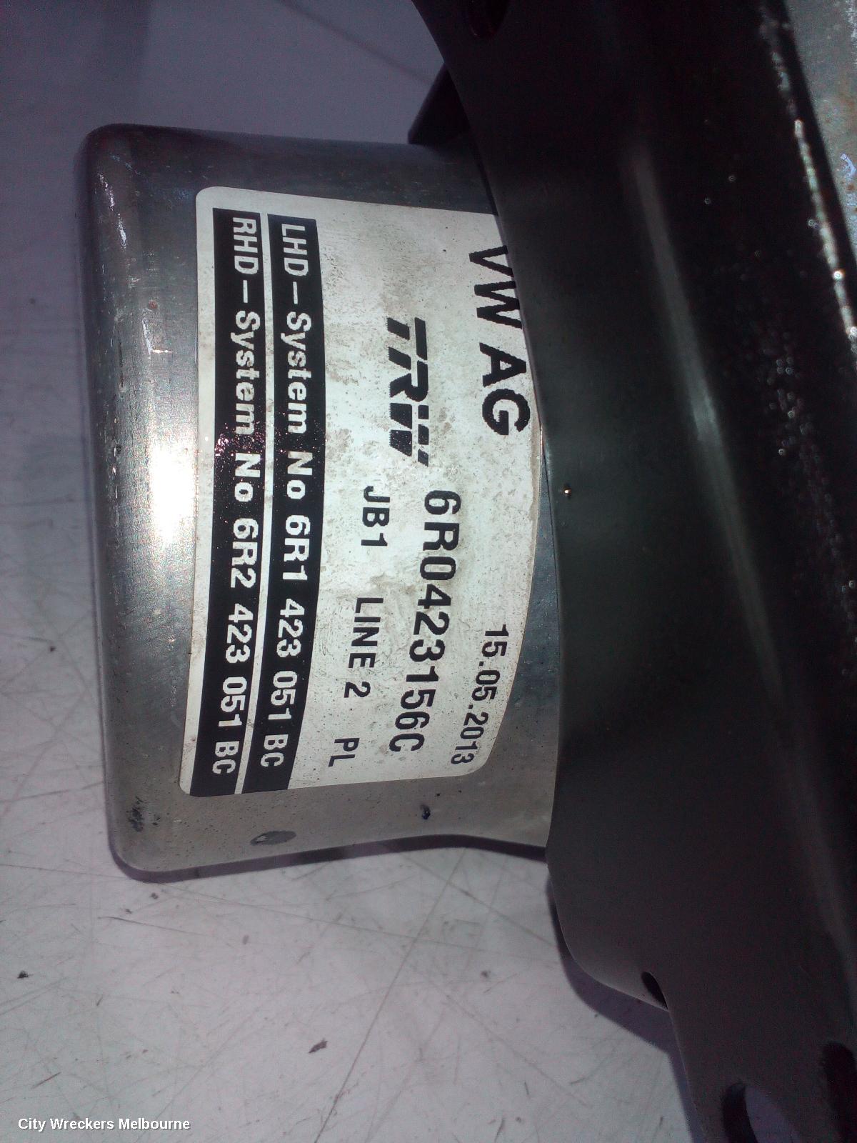 VOLKSWAGEN POLO STEERING PUMP, HYDRAULIC PUMP, PETROL/DIESEL, 6R, 05/2010 - 05/2014