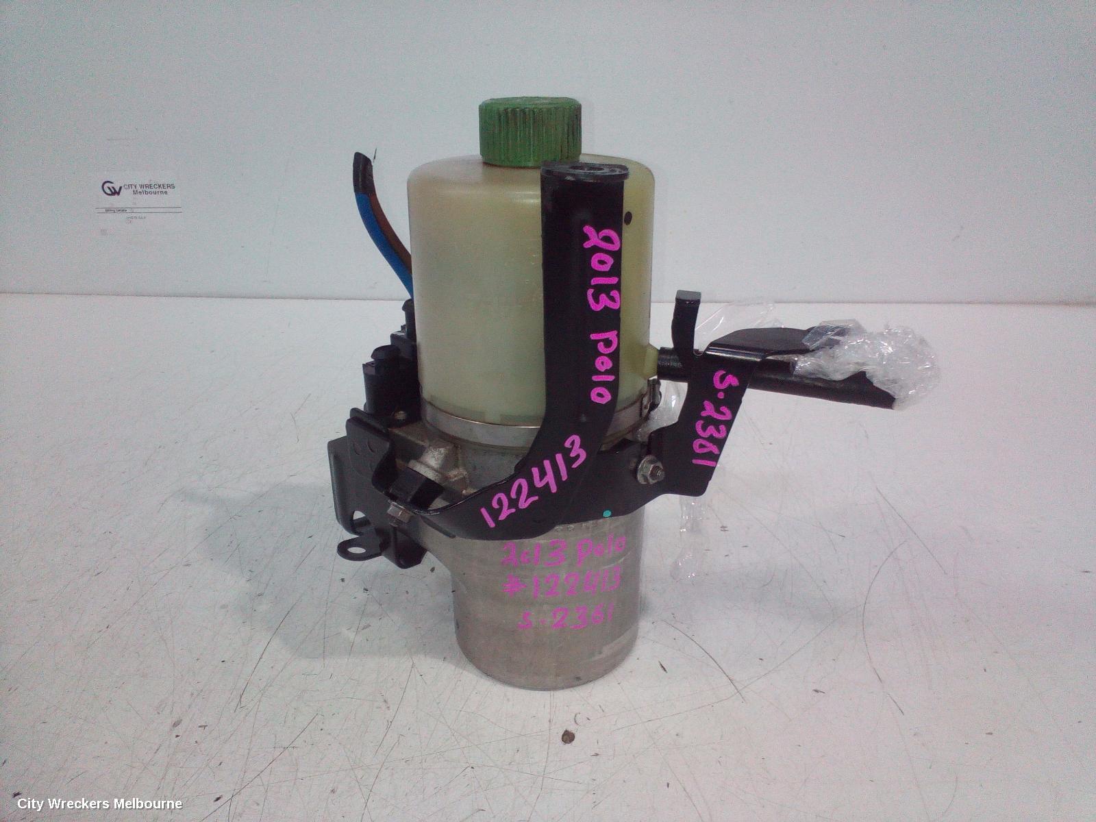 VOLKSWAGEN POLO STEERING PUMP, HYDRAULIC PUMP, PETROL/DIESEL, 6R, 05/2010 - 05/2014